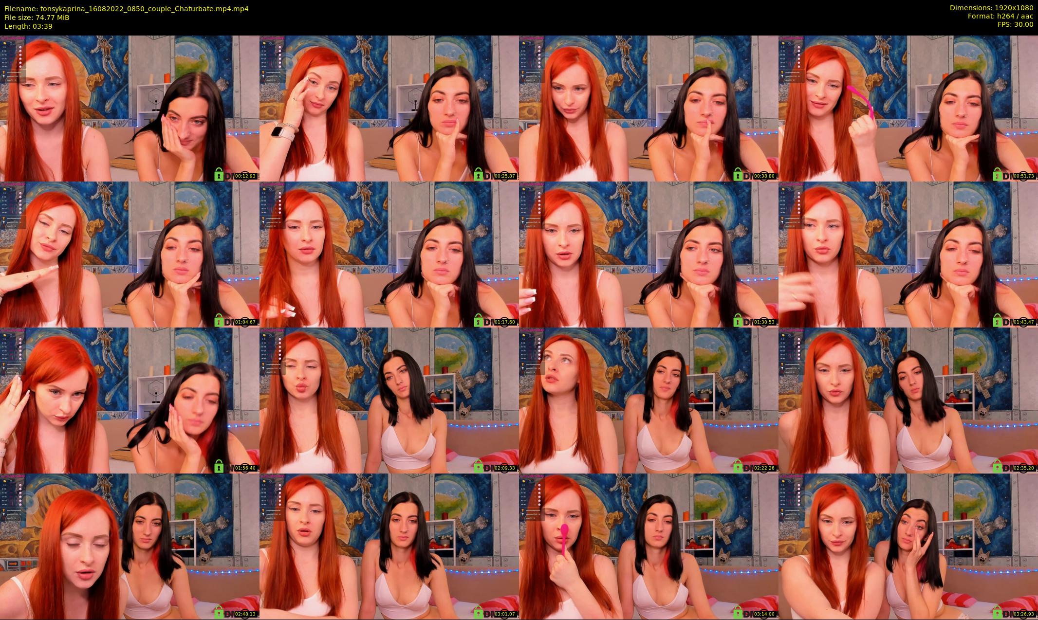 tonsykaprina — 4 minute Chaturbate couple cam show recording, 1080p, Aug 16, 2022