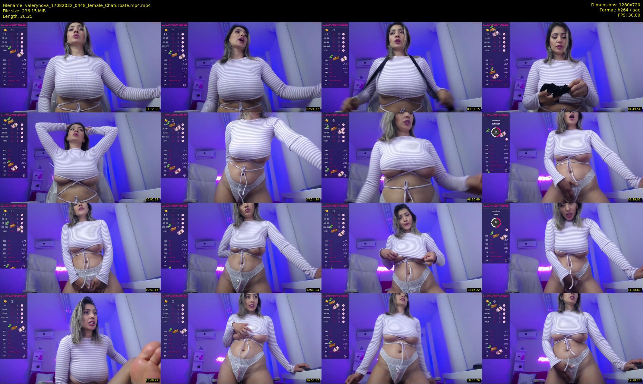 valerynova — 21 minute Chaturbate female cam show recording, 720p, Aug 17, 2022