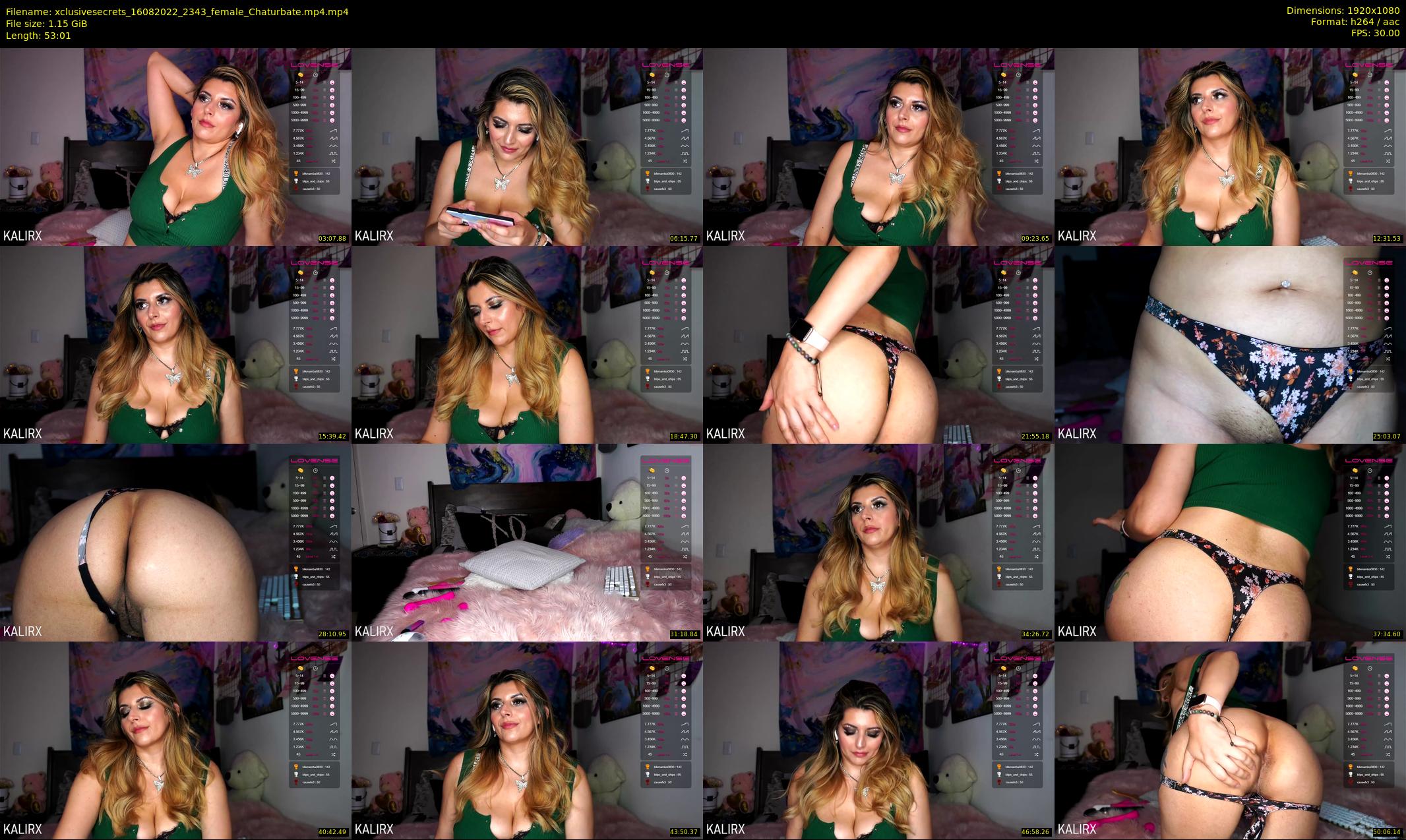 xclusivesecrets — 54 minute Chaturbate female cam show recording, 1080p, Aug 16, 2022