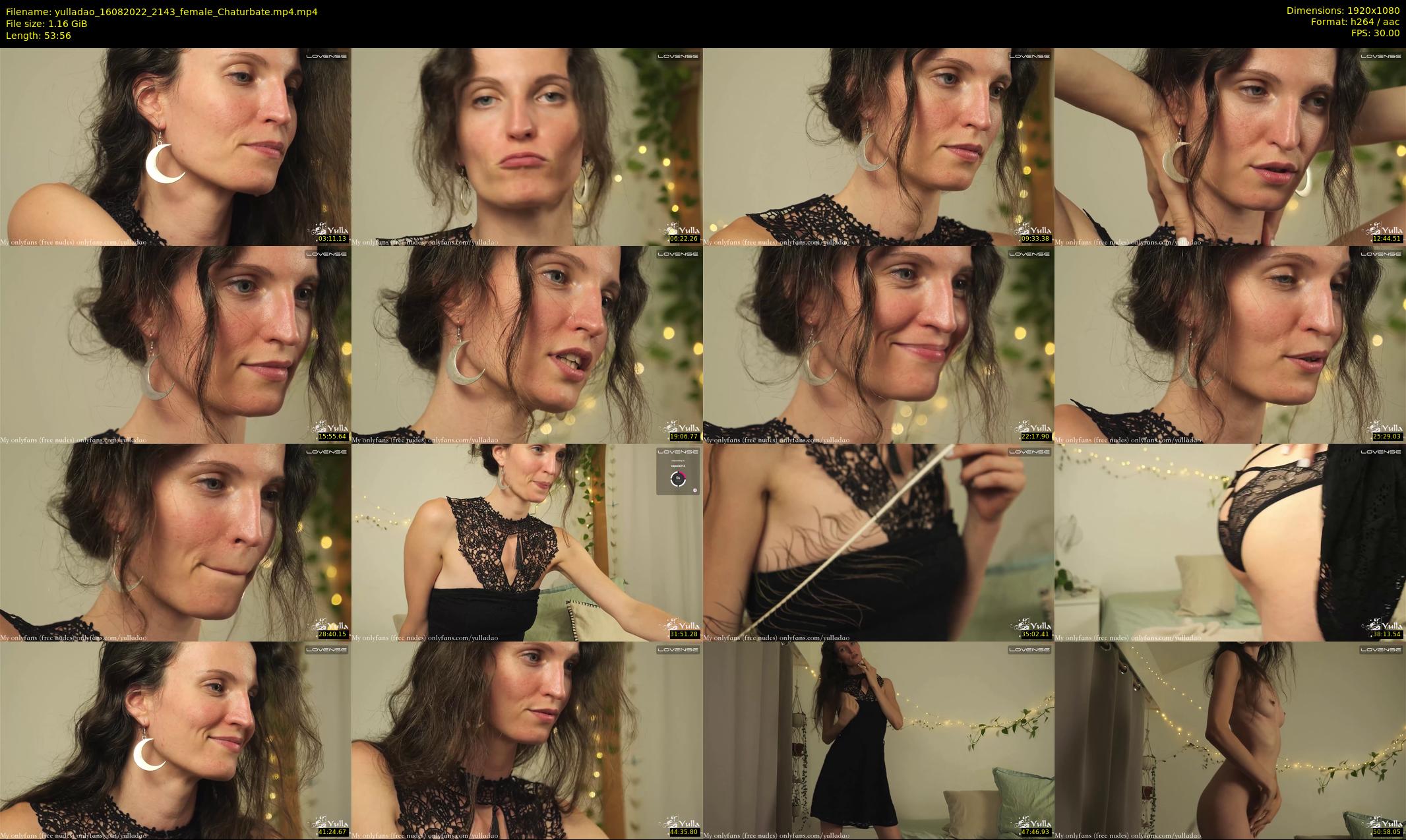 yulladao — 54 minute Chaturbate female cam show recording, 1080p, Aug 16, 2022