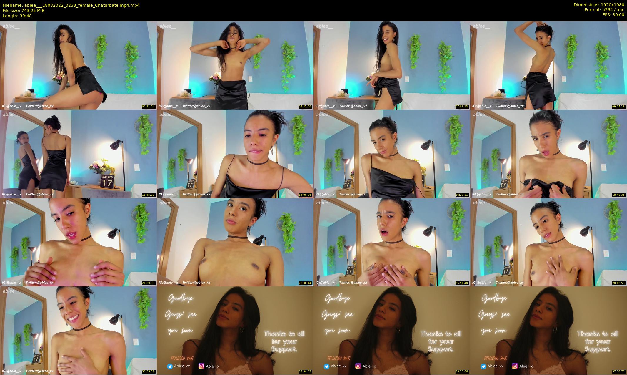 abiee__ — 40 minute Chaturbate female cam show recording, 1080p, Aug 18, 2022