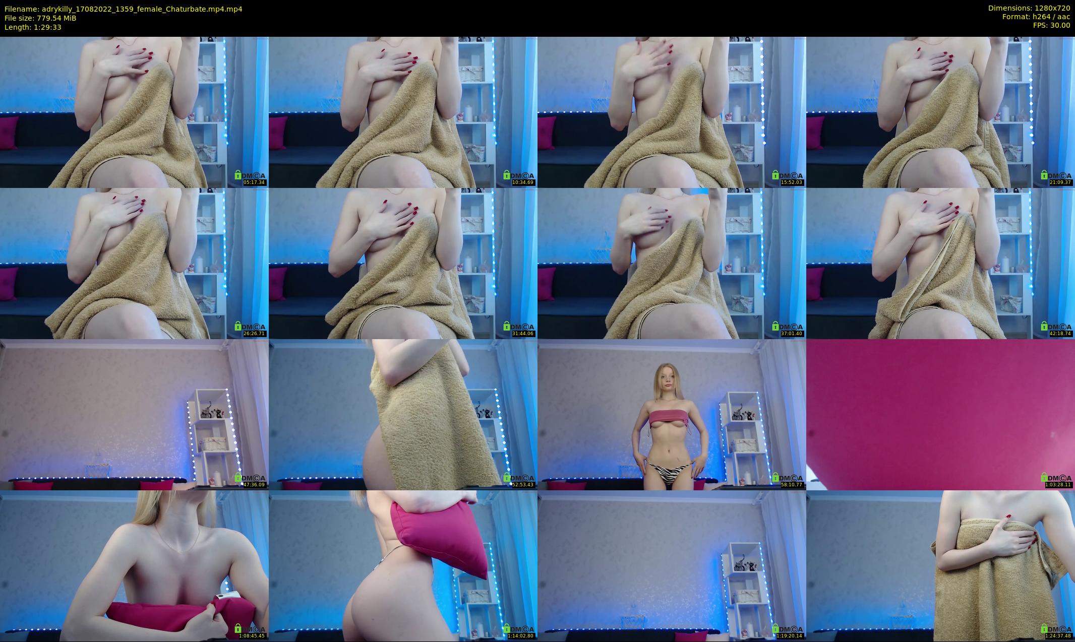 adrykilly — 90 minute Chaturbate female cam show recording, 720p, Aug 17, 2022