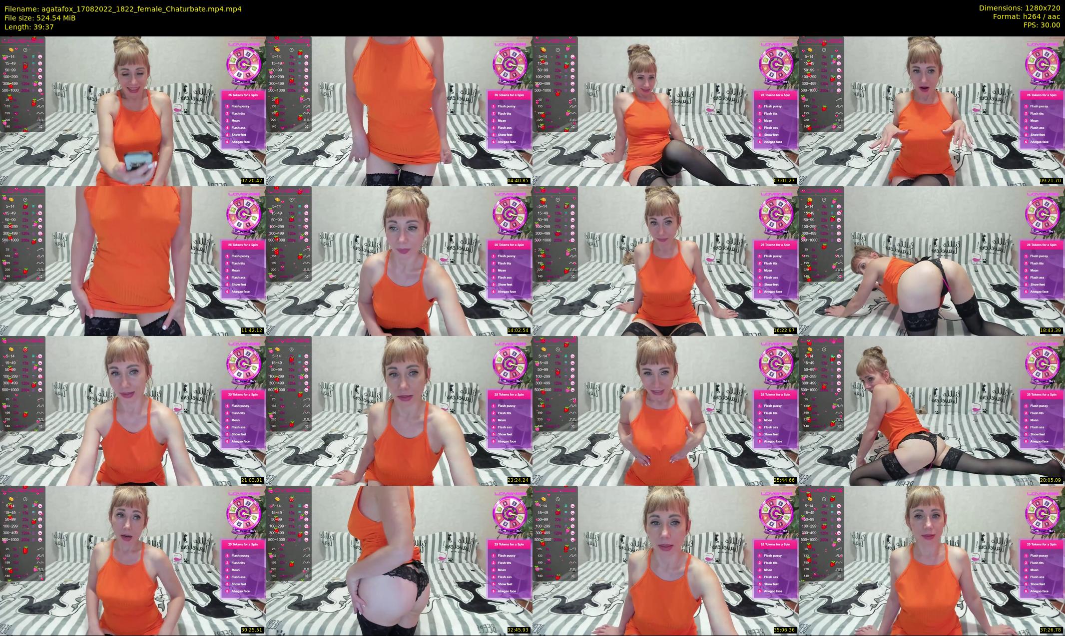 agatafox — 40 minute Chaturbate female cam show recording, 720p, Aug 17, 2022