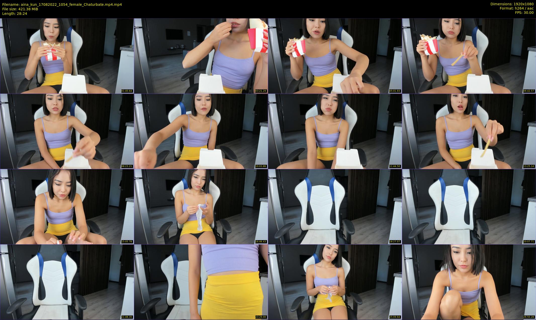 aina_kun — 29 minute Chaturbate female cam show recording, 1080p, Aug 17, 2022