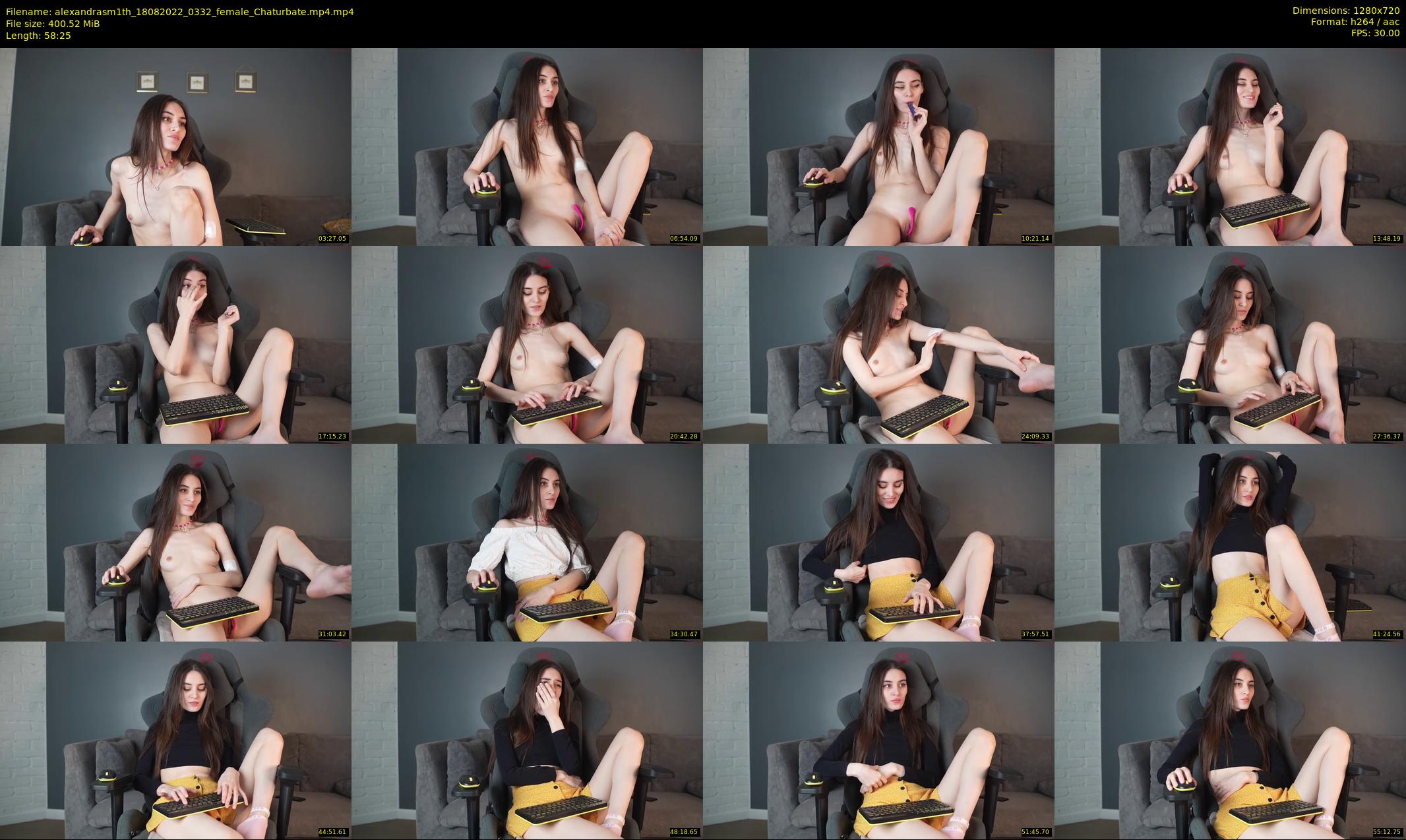 alexandrasm1th — 59 minute Chaturbate female cam show recording, 720p, Aug 18, 2022