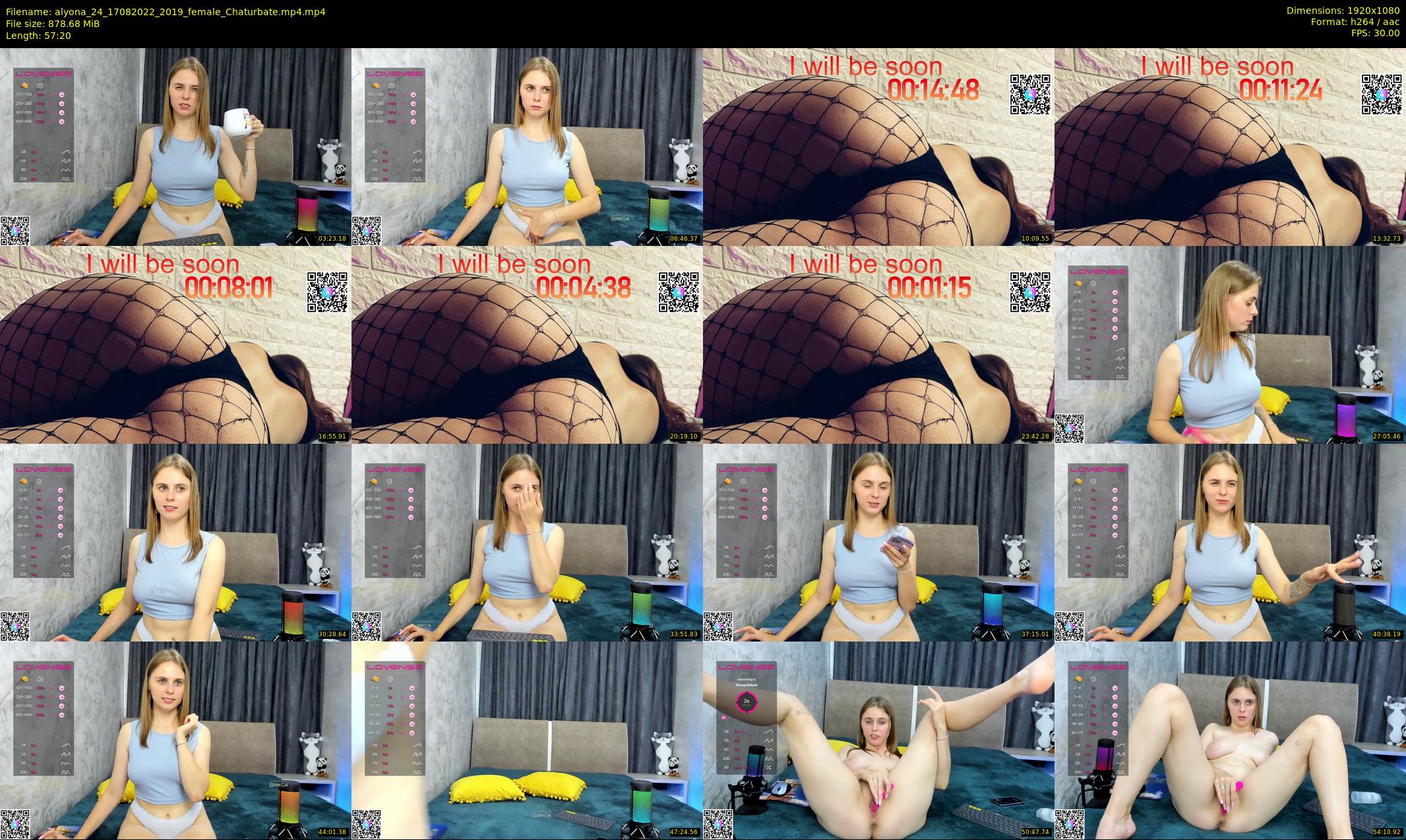 alyona_24 — 58 minute Chaturbate female cam show recording, 1080p, Aug 17, 2022