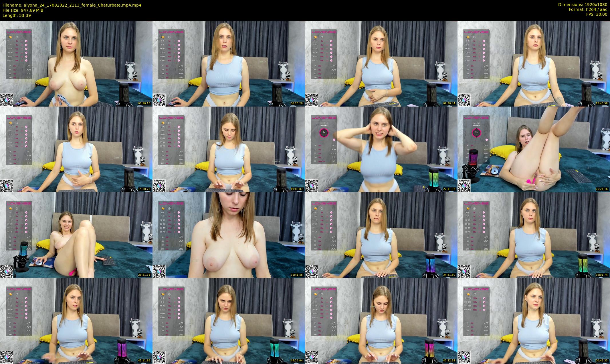 alyona_24 — 54 minute Chaturbate female cam show recording, 1080p, Aug 17, 2022