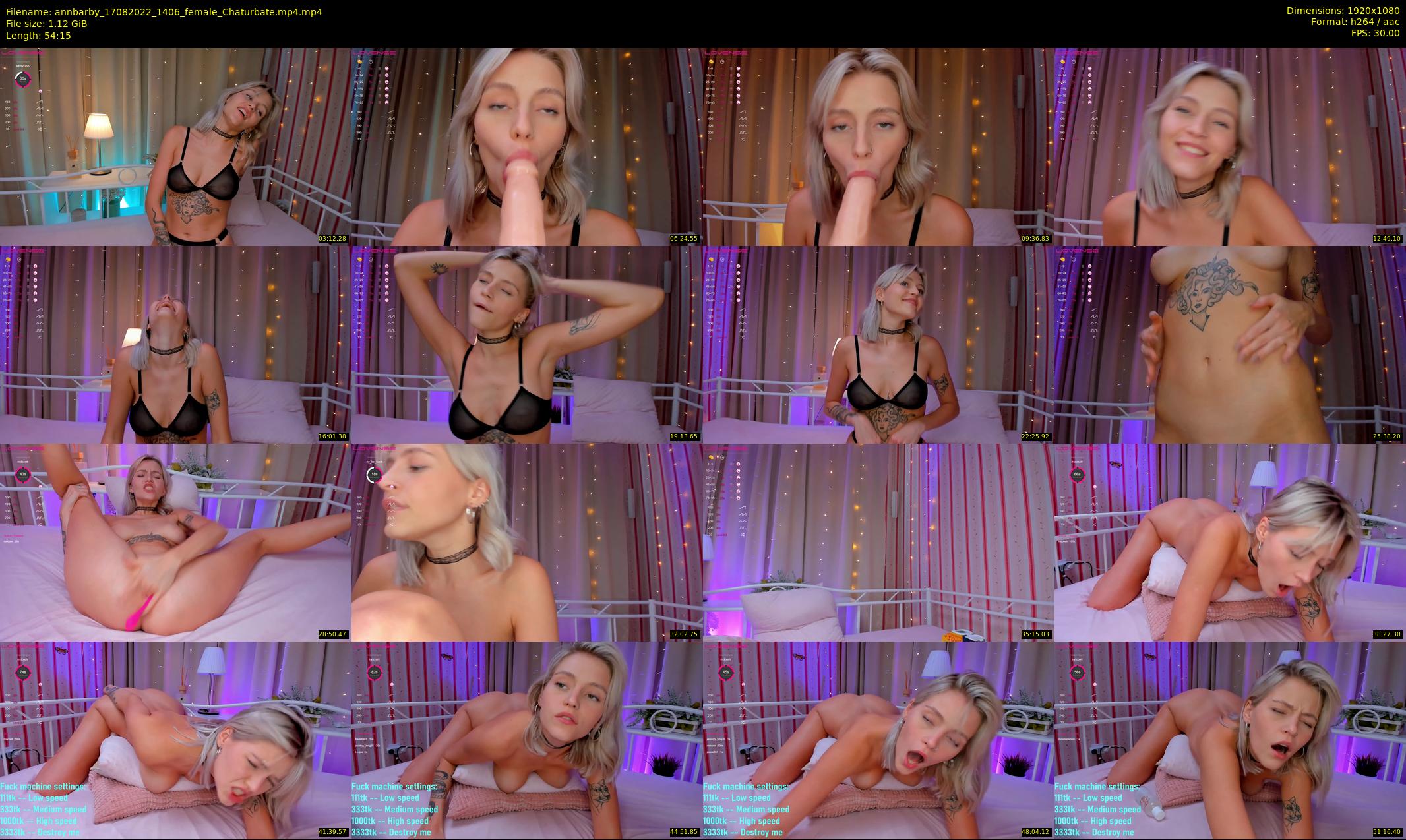 annbarby — 55 minute Chaturbate female cam show recording, 1080p, Aug 17, 2022