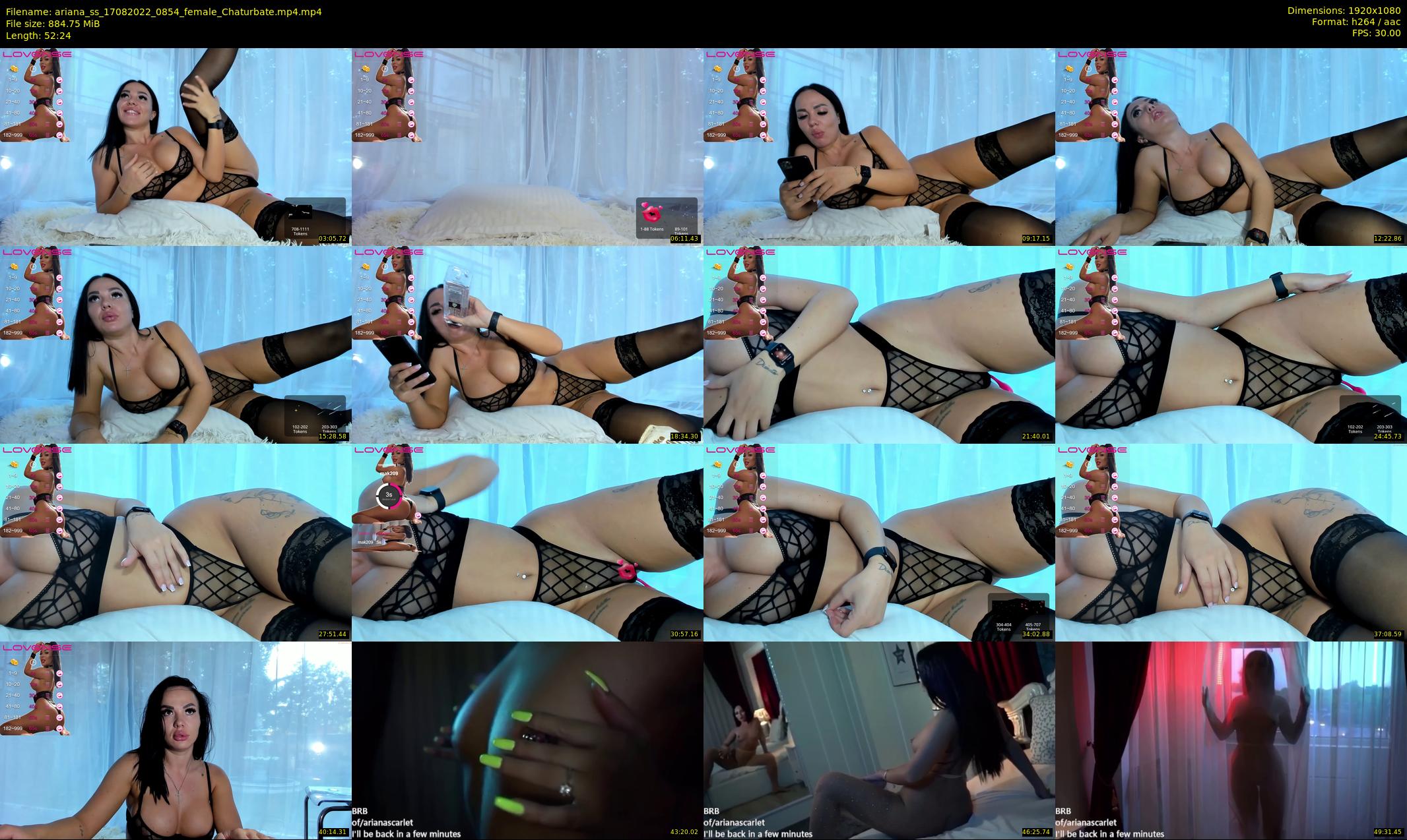 ariana_ss — 53 minute Chaturbate female cam show recording, 1080p, Aug 17, 2022