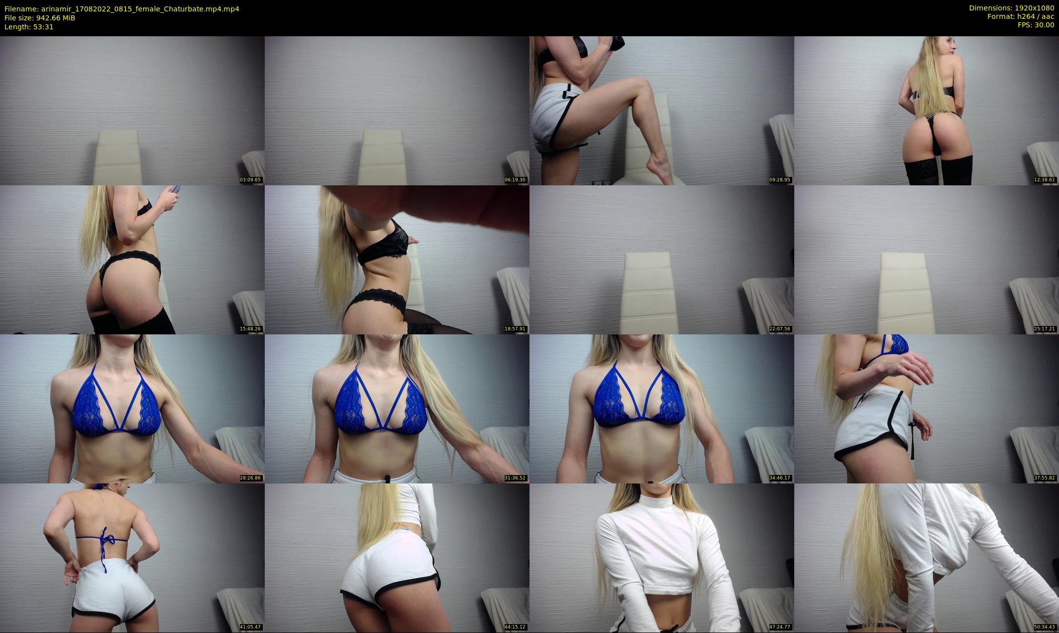 arinamir — 54 minute Chaturbate female cam show recording, 1080p, Aug 17, 2022