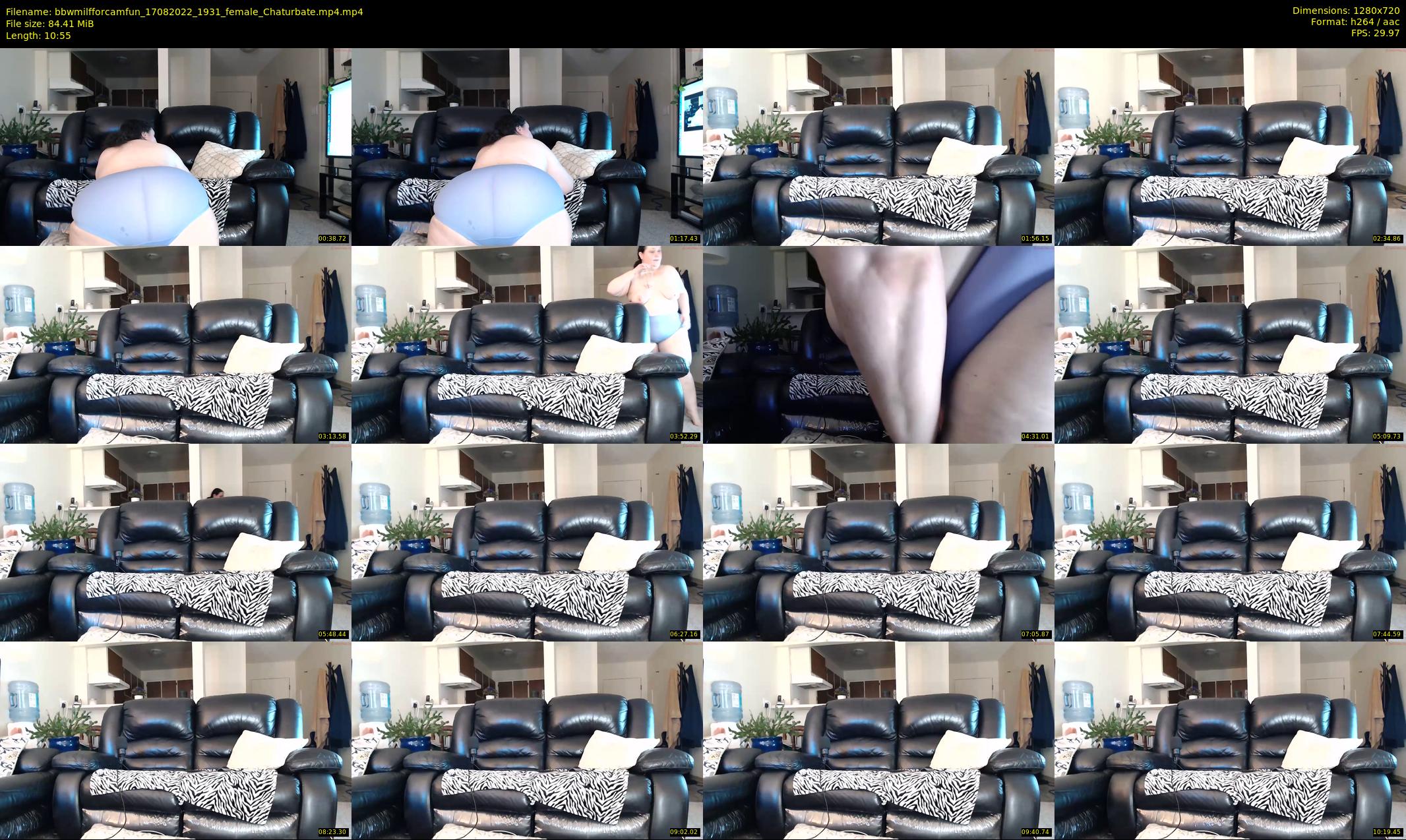 bbwmilfforcamfun — 11 minute Chaturbate female cam show recording, 720p, Aug 17, 2022