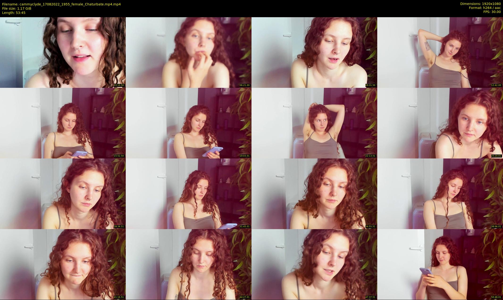 cammyclyde — 54 minute Chaturbate female cam show recording, 1080p, Aug 17, 2022