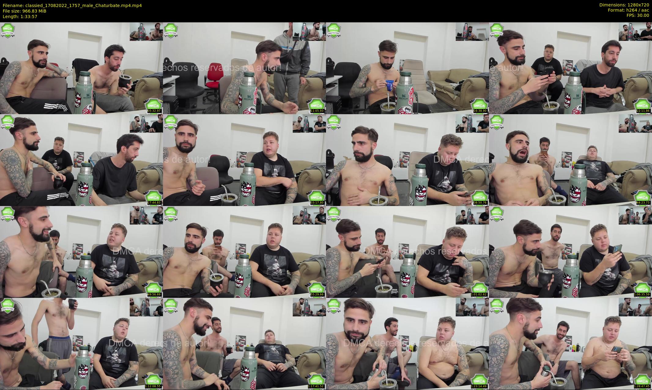classied — 94 minute Chaturbate male cam show recording, 720p, Aug 17, 2022