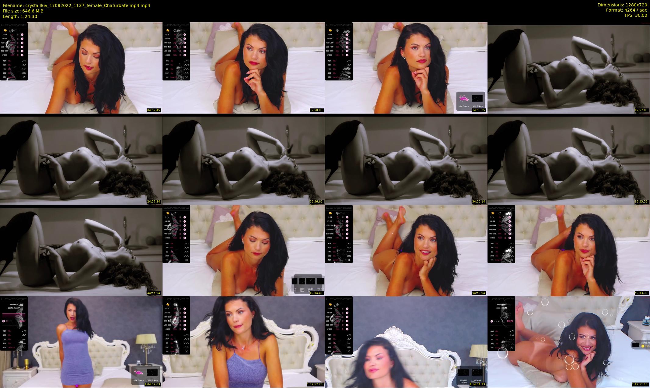 crystallluv — 85 minute Chaturbate female cam show recording, 720p, Aug 17, 2022