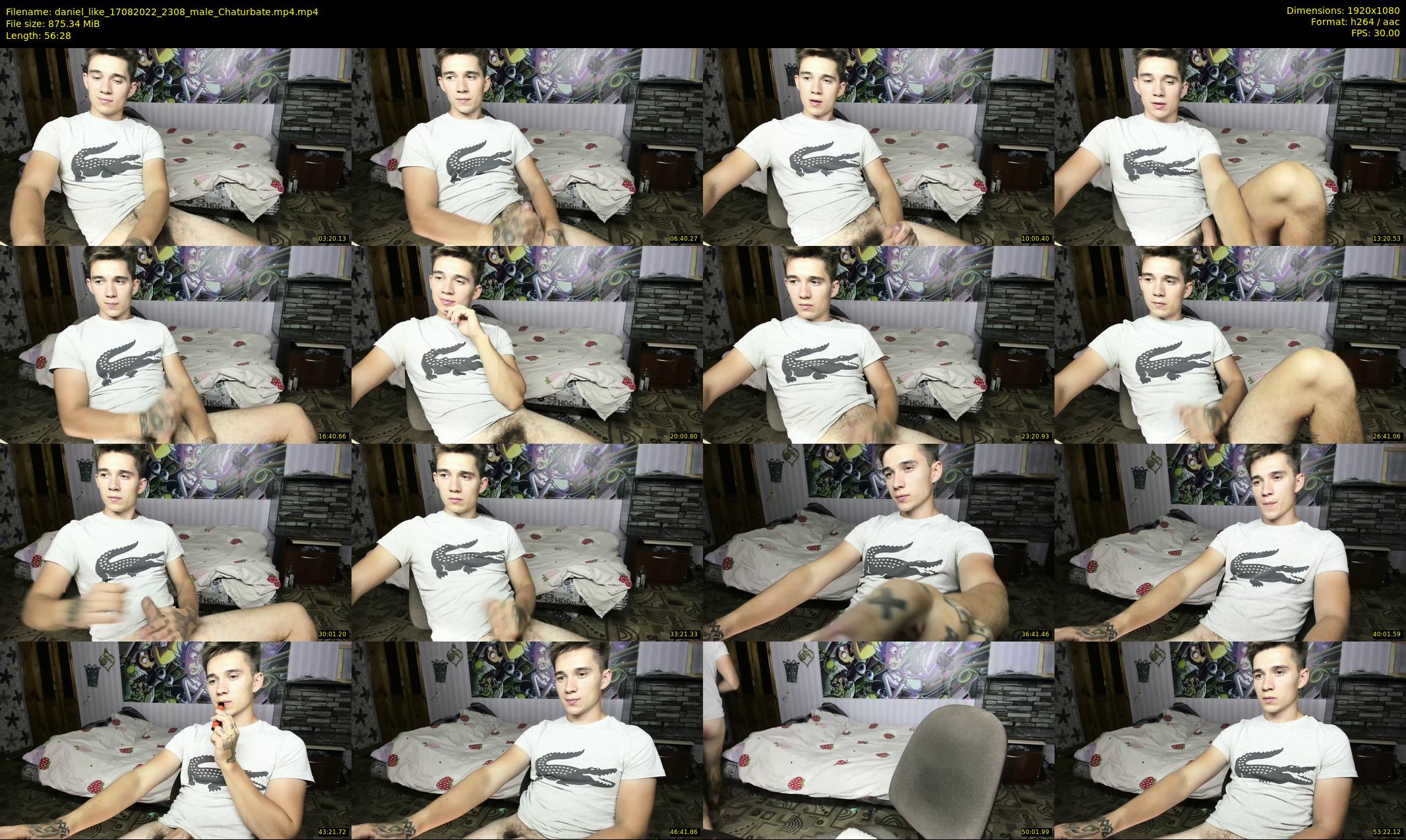 daniel_like — 57 minute Chaturbate male cam show recording, 1080p, Aug 17, 2022