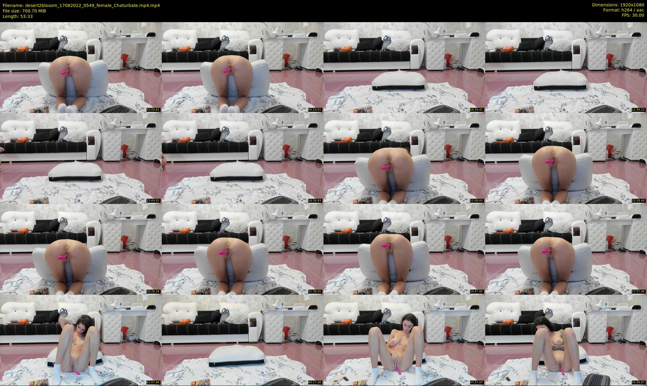 desert2blosom — 54 minute Chaturbate female cam show recording, 1080p, Aug 17, 2022