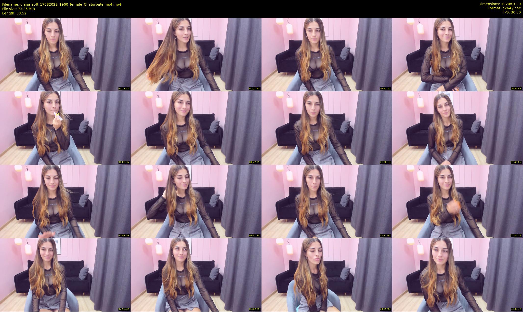 diana_soft — 4 minute Chaturbate female cam show recording, 1080p, Aug 17, 2022