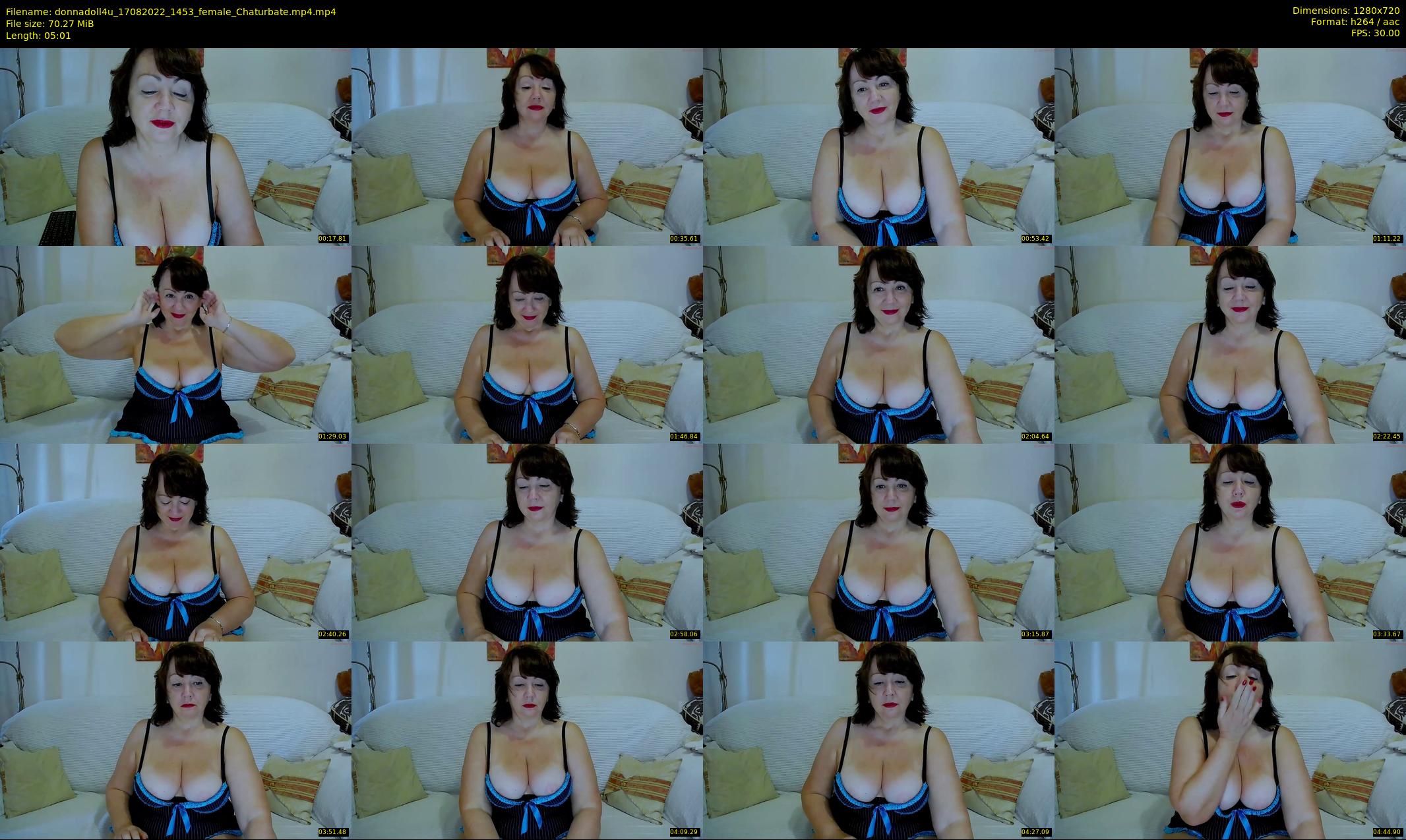 donnadoll4u — 6 minute Chaturbate female cam show recording, 720p, Aug 17, 2022
