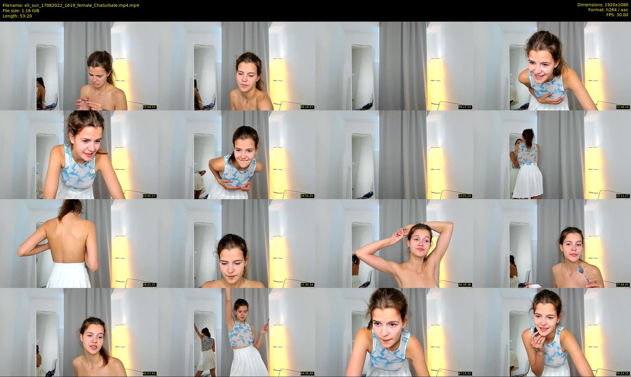 eli_sun — 54 minute Chaturbate female cam show recording, 1080p, Aug 17, 2022