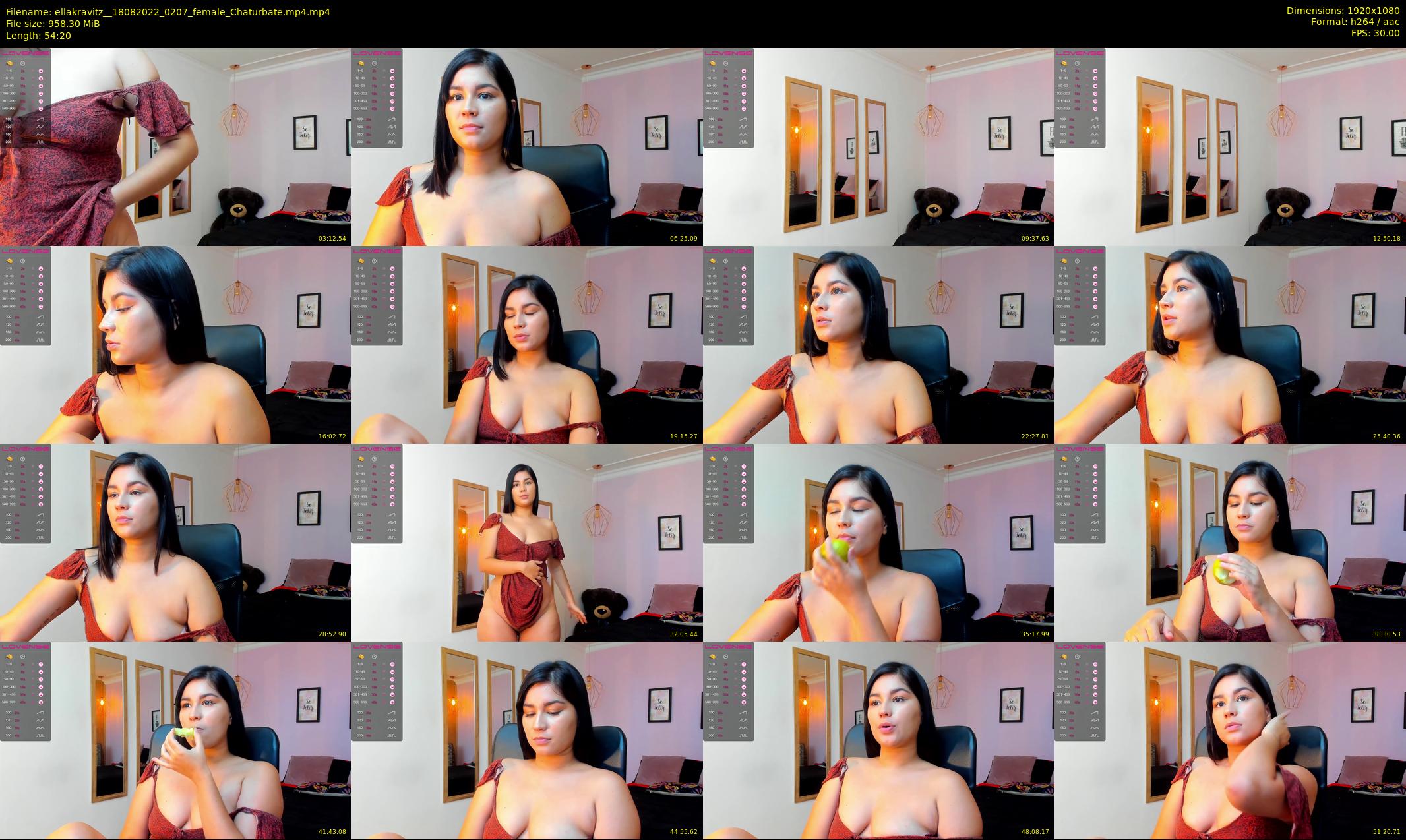 ellakravitz_ — 55 minute Chaturbate female cam show recording, 1080p, Aug 18, 2022