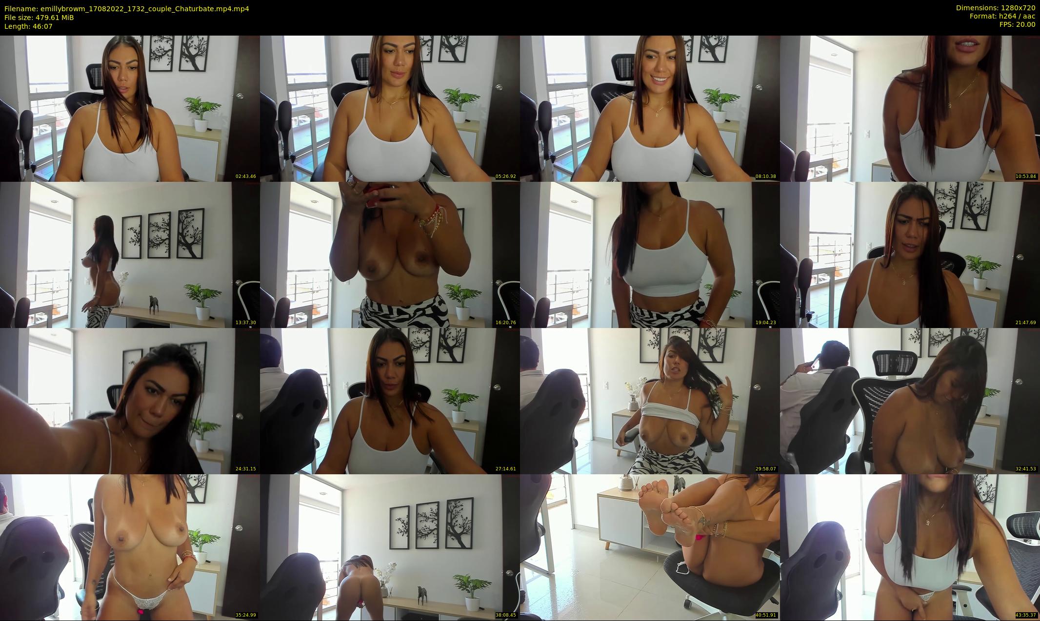 emillybrowm — 47 minute Chaturbate couple cam show recording, 720p, Aug 17, 2022