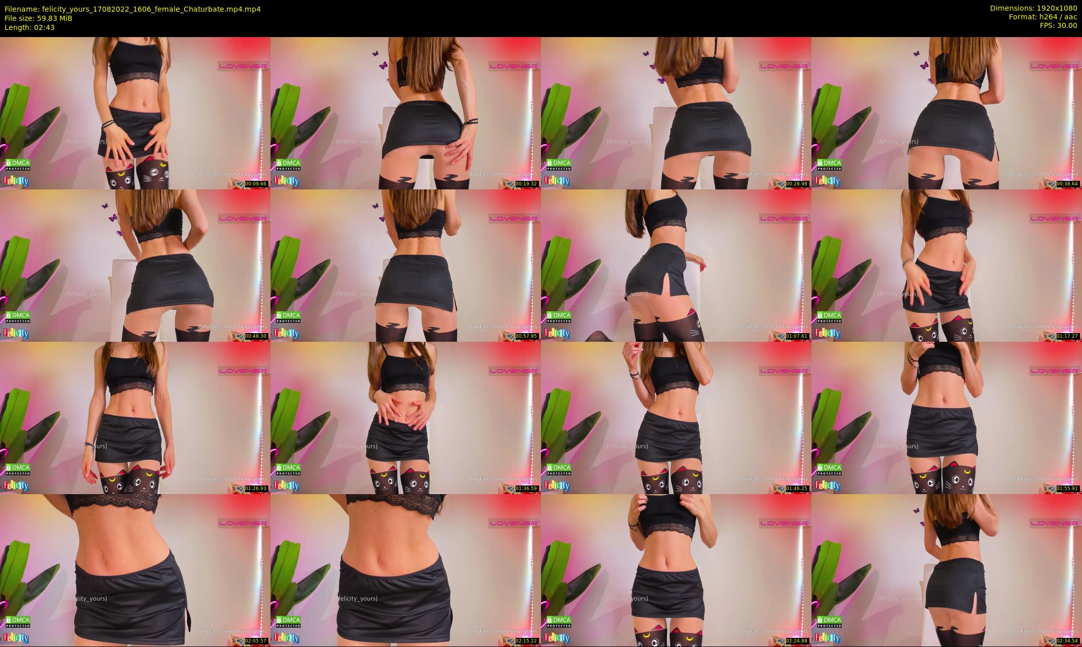 felicity_yours — 3 minute Chaturbate female cam show recording, 1080p, Aug 17, 2022