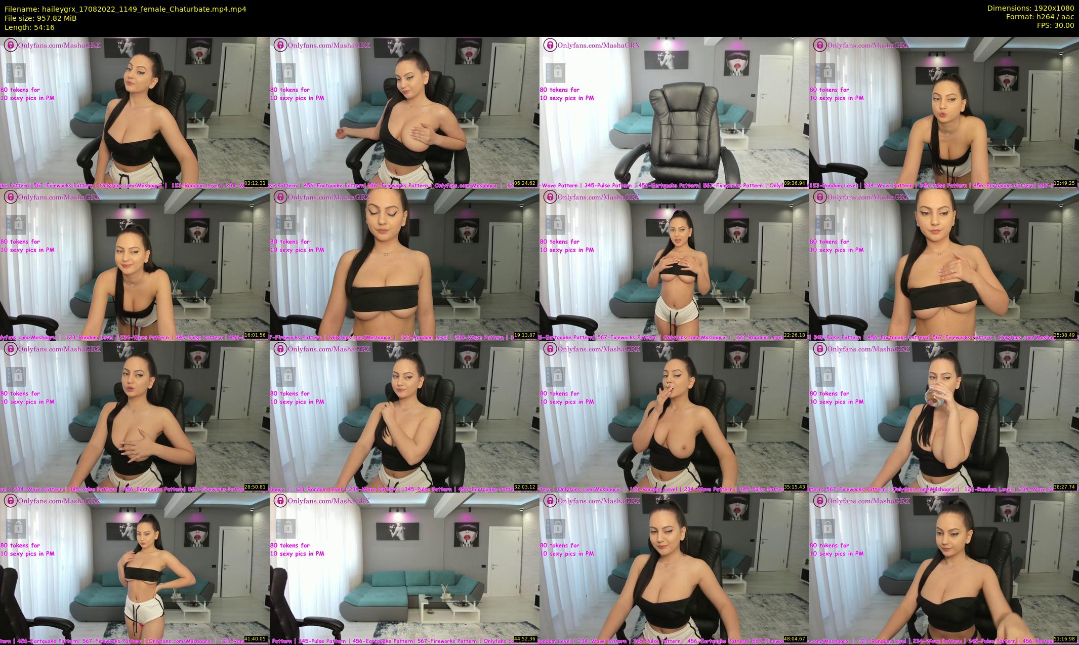 haileygrx — 55 minute Chaturbate female cam show recording, 1080p, Aug 17, 2022