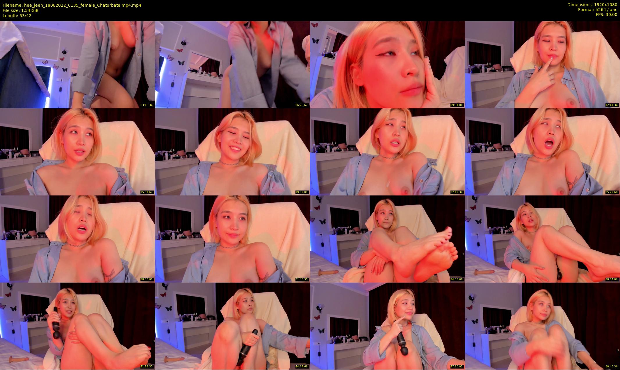 hee_jeen — 54 minute Chaturbate female cam show recording, 1080p, Aug 18, 2022