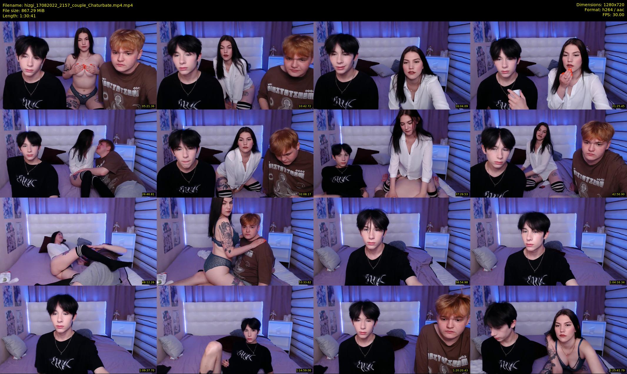 hizgi — 91 minute Chaturbate couple cam show recording, 720p, Aug 17, 2022