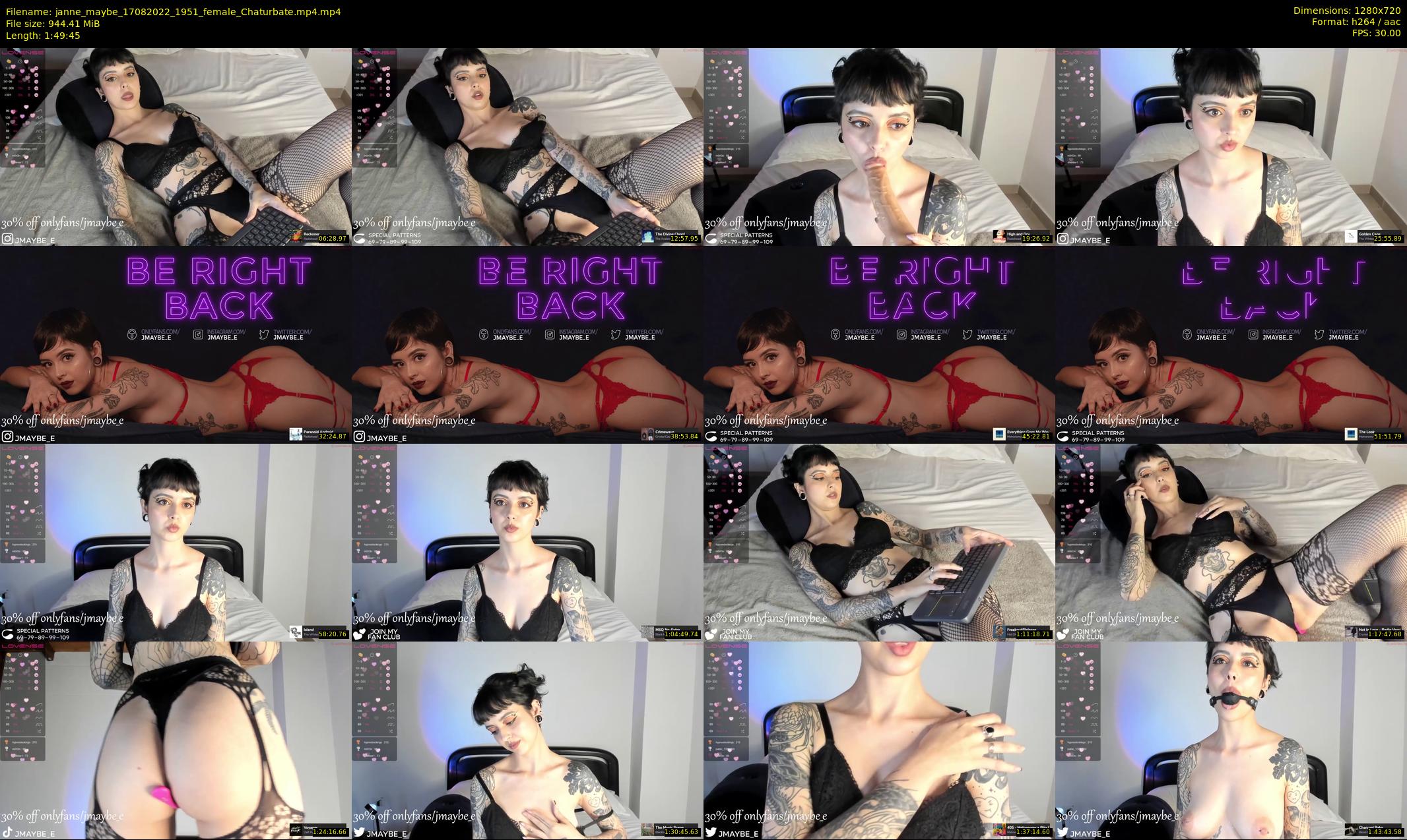 janne_maybe — 110 minute Chaturbate female cam show recording, 720p, Aug 17, 2022