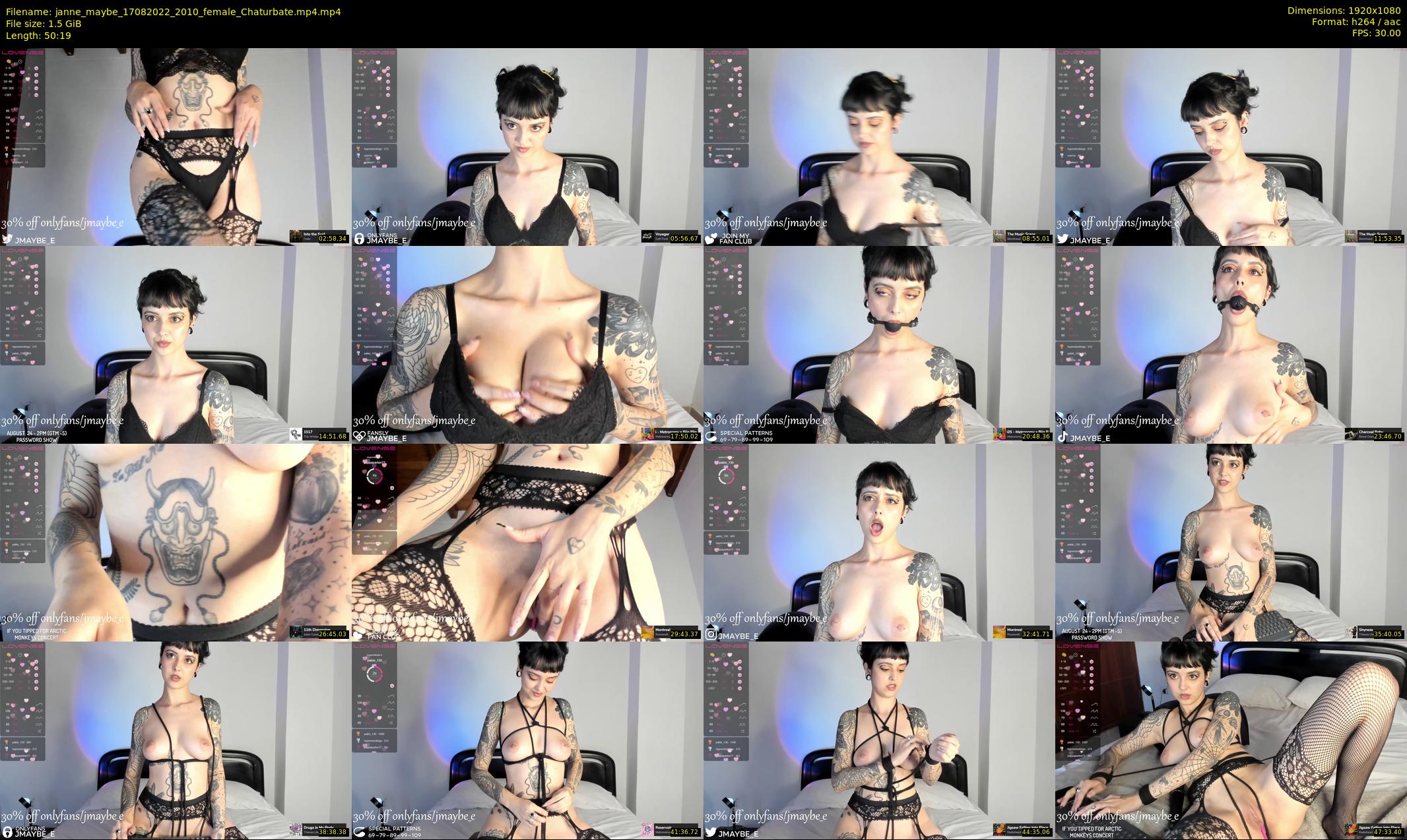 janne_maybe — 51 minute Chaturbate female cam show recording, 1080p, Aug 17, 2022
