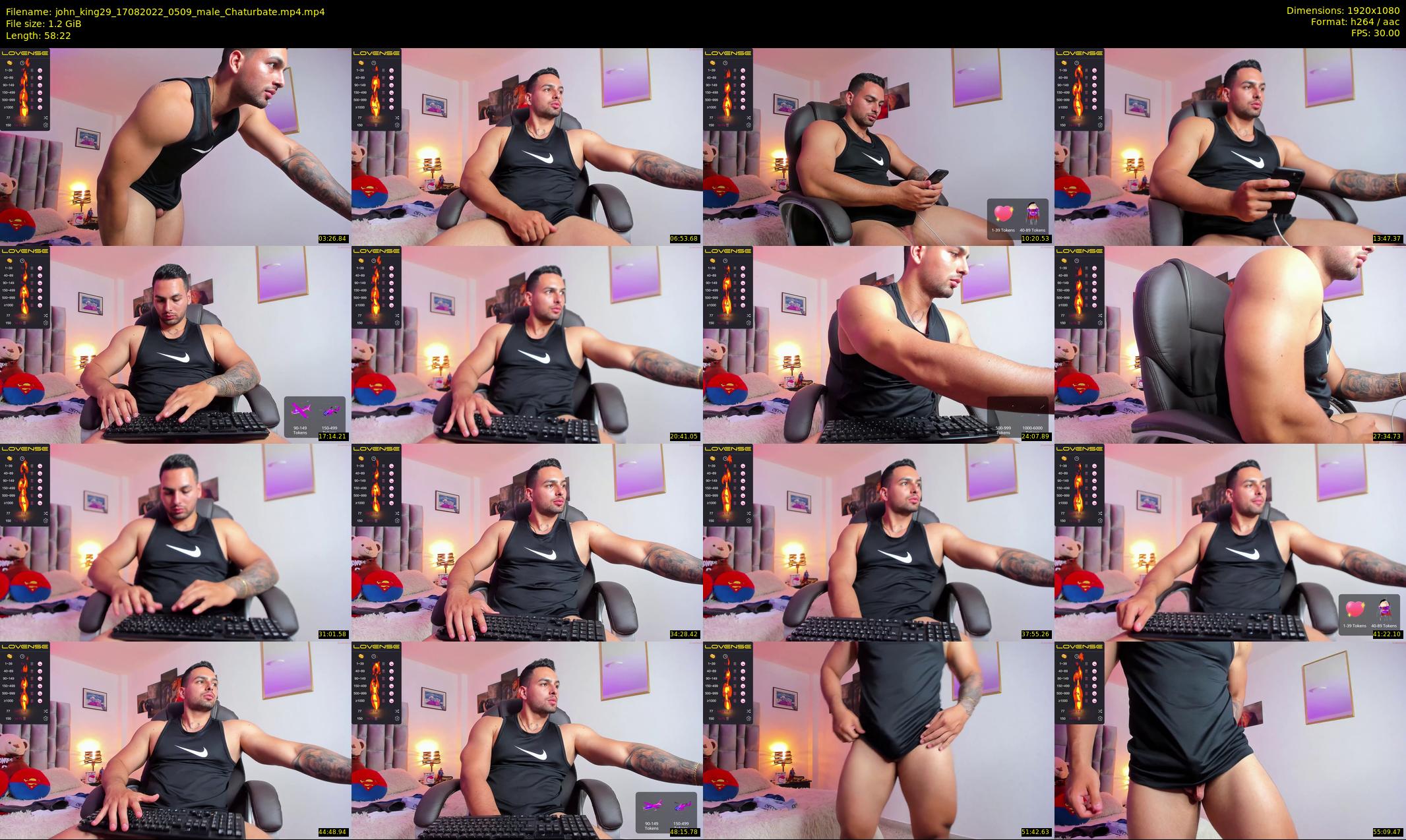 john_king29 — 59 minute Chaturbate male cam show recording, 1080p, Aug 17, 2022