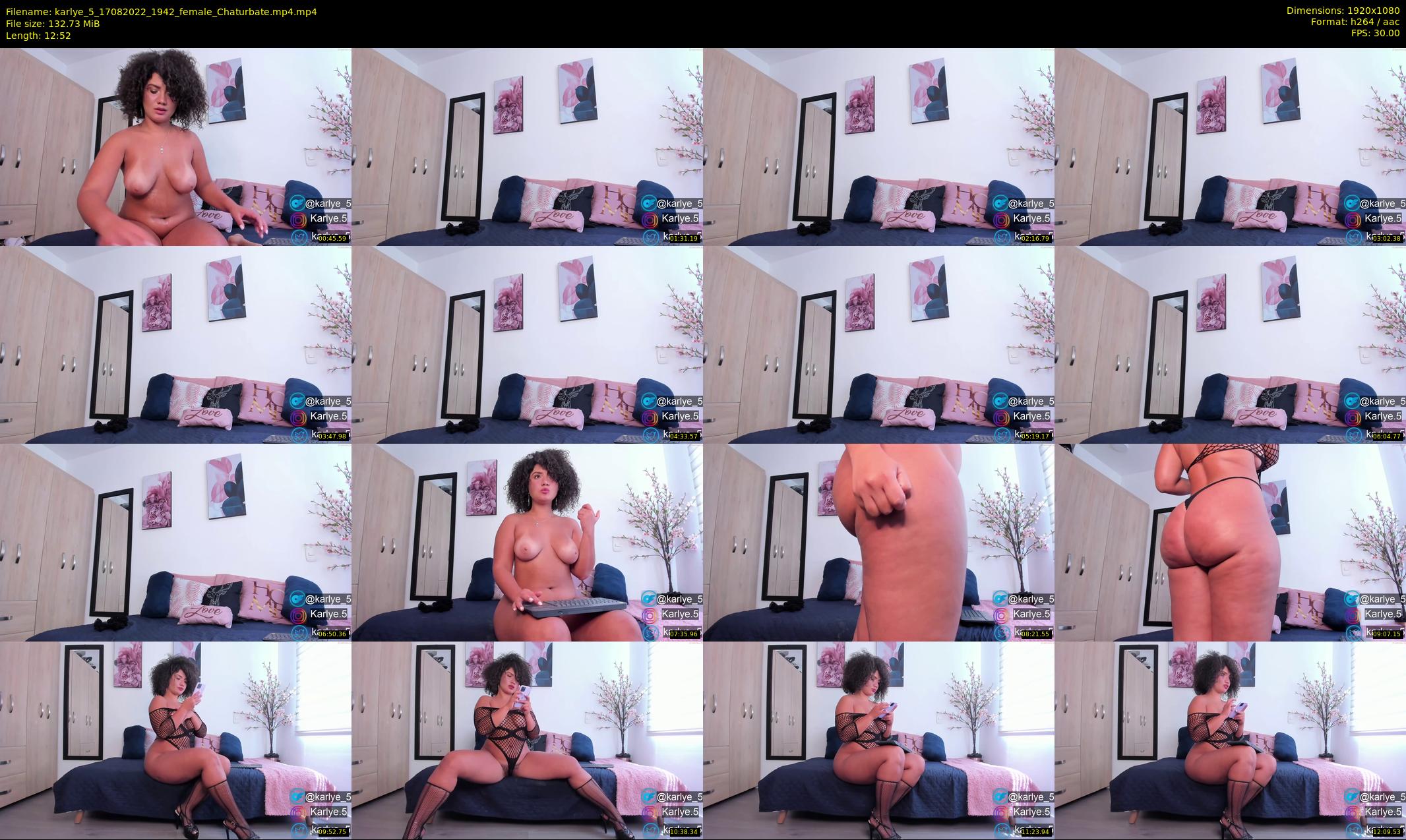 karlye_5 — 13 minute Chaturbate female cam show recording, 1080p, Aug 17, 2022