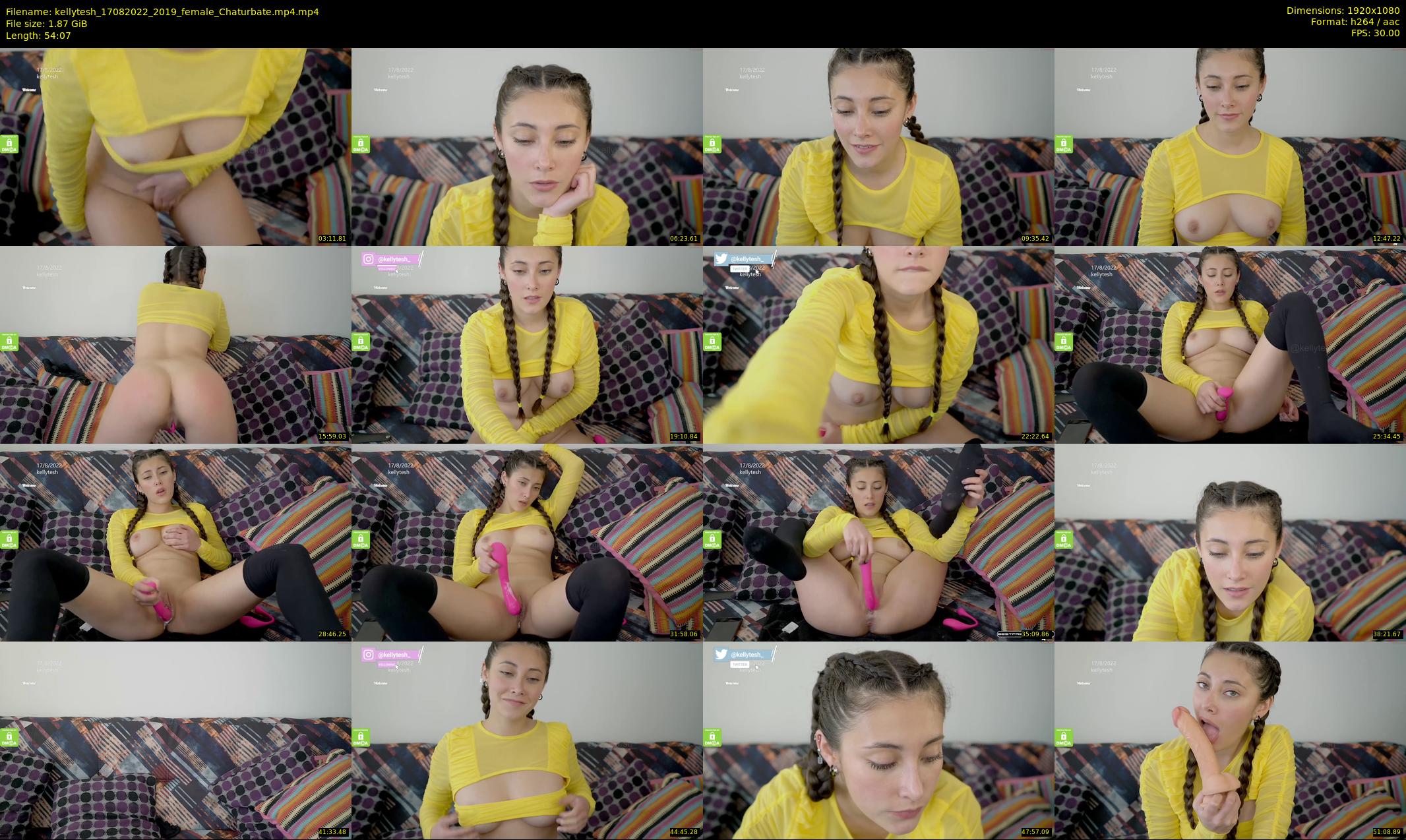 kellytesh — 55 minute Chaturbate female cam show recording, 1080p, Aug 17, 2022