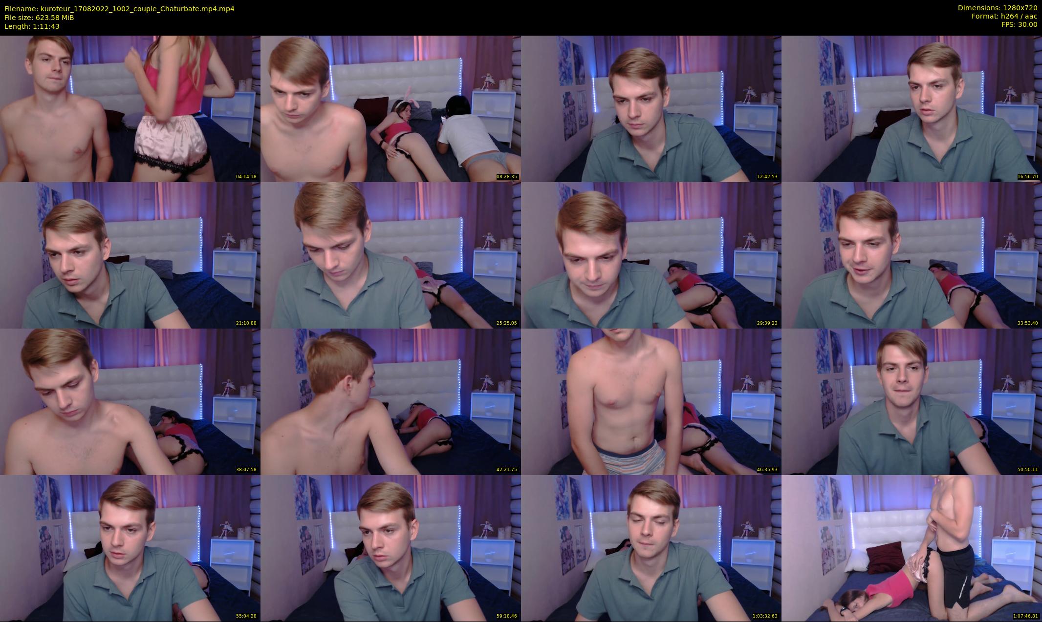 kuroteur — 72 minute Chaturbate couple cam show recording, 720p, Aug 17, 2022