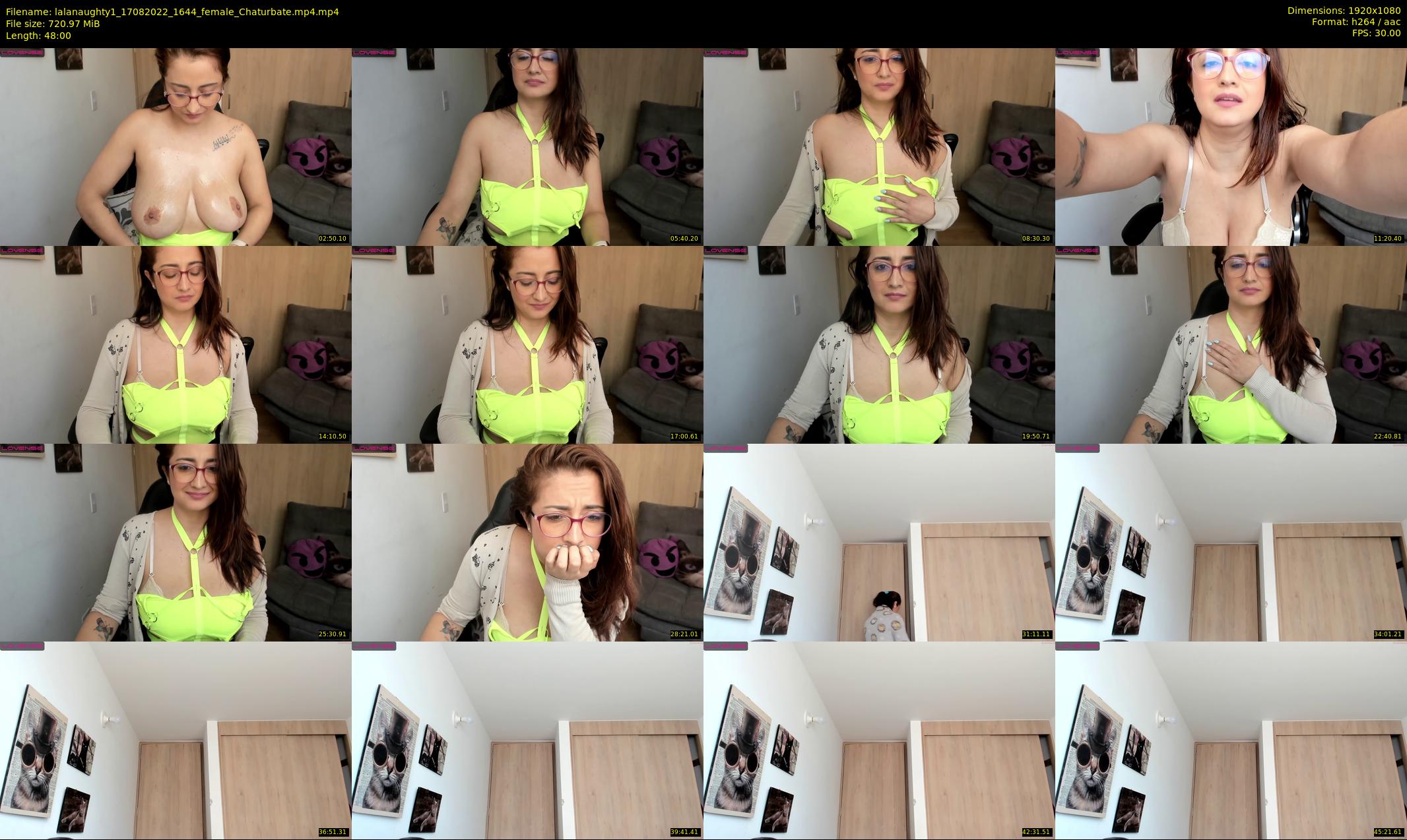 lalanaughty1 — 48 minute Chaturbate female cam show recording, 1080p, Aug 17, 2022