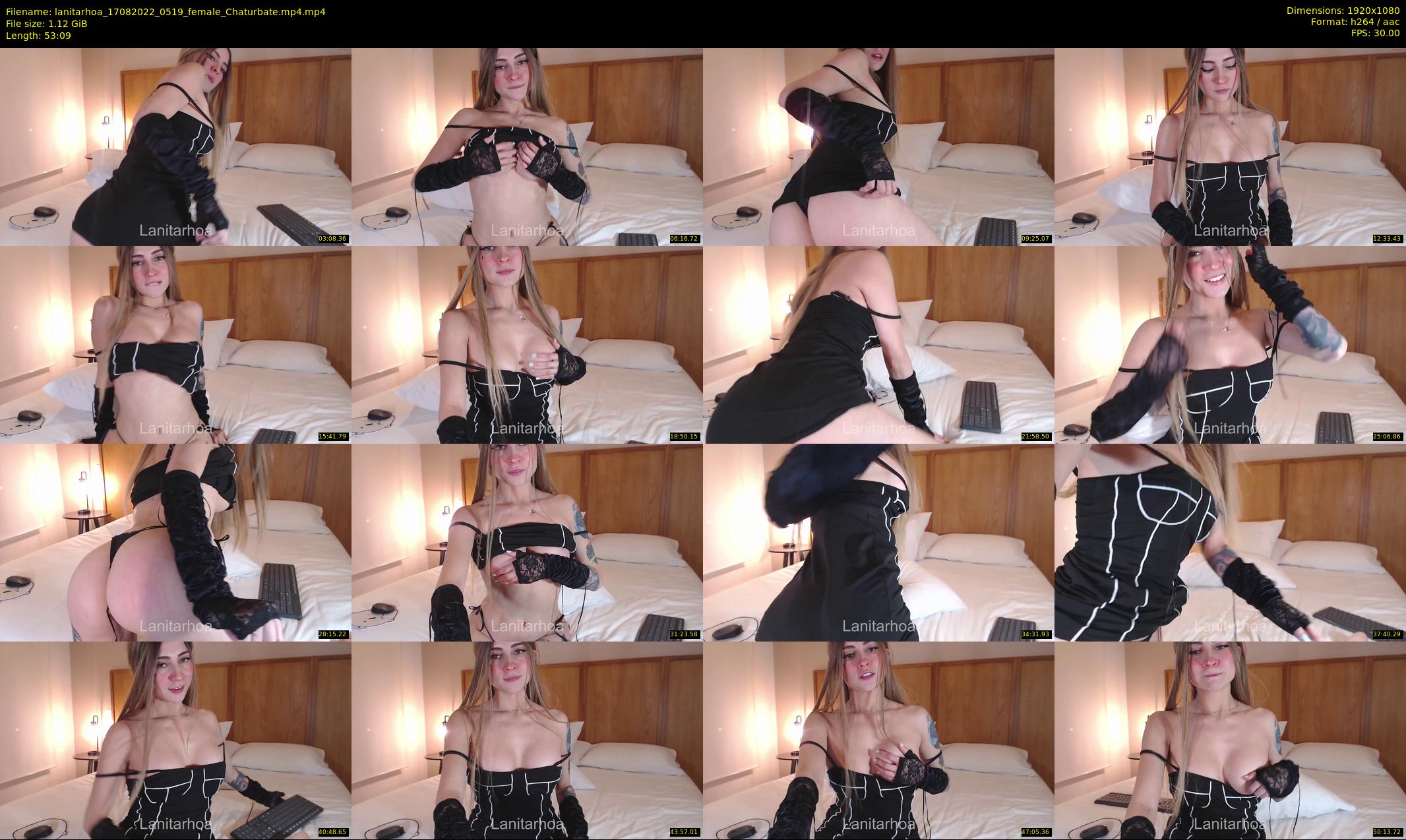 lanitarhoa — 54 minute Chaturbate female cam show recording, 1080p, Aug 17, 2022