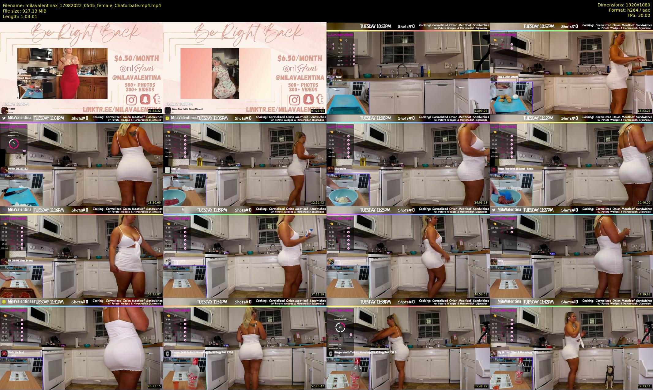 milavalentinax — 64 minute Chaturbate female cam show recording, 1080p, Aug 17, 2022