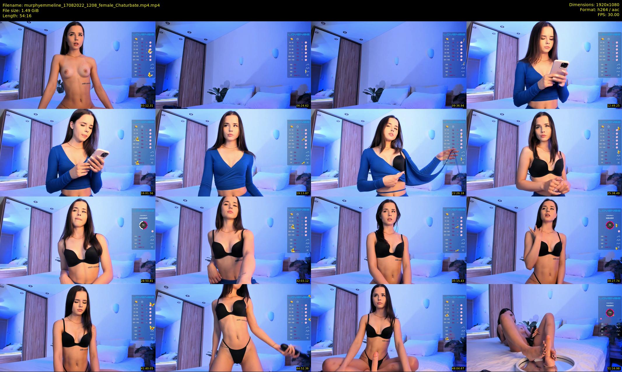 murphyemmeline — 55 minute Chaturbate female cam show recording, 1080p, Aug 17, 2022
