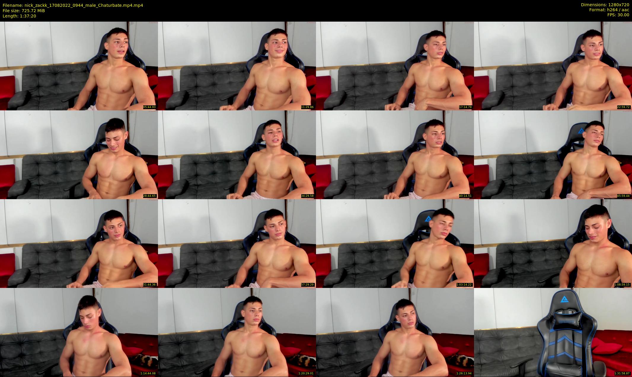 nick_zackk — 98 minute Chaturbate male cam show recording, 720p, Aug 17, 2022