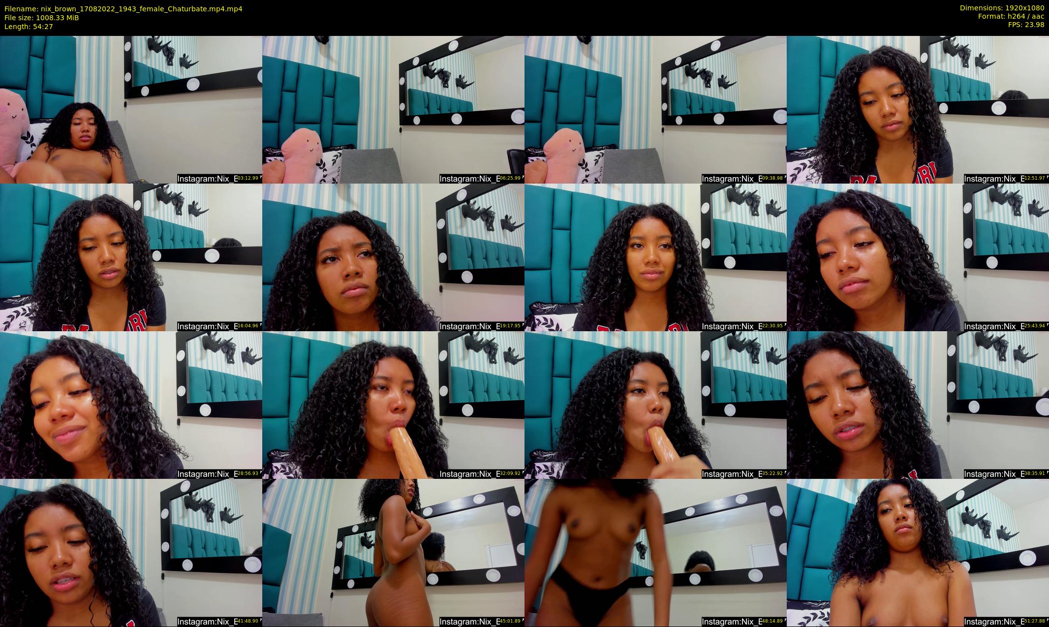 nix_brown — 55 minute Chaturbate female cam show recording, 1080p, Aug 17, 2022