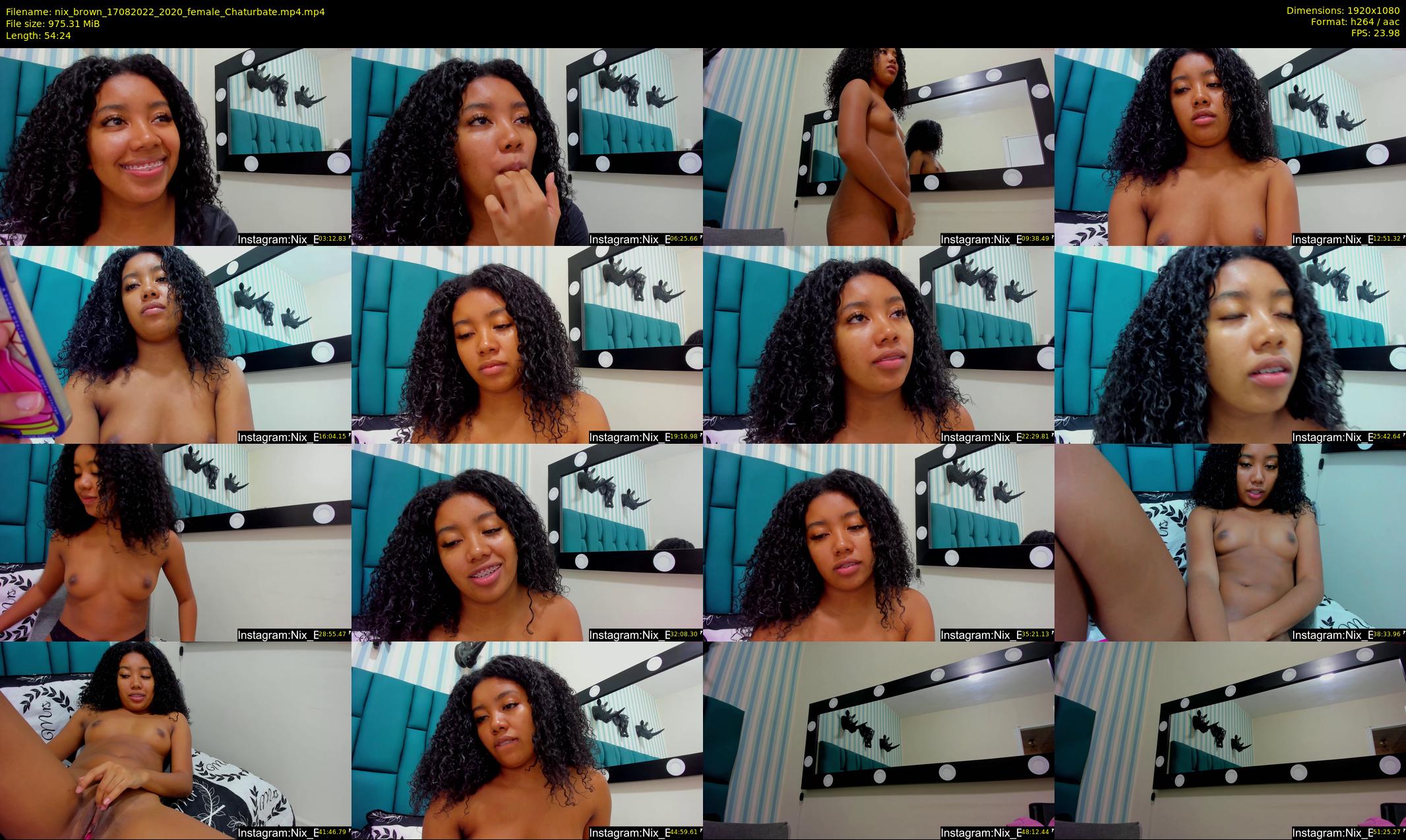 nix_brown — 55 minute Chaturbate female cam show recording, 1080p, Aug 17, 2022