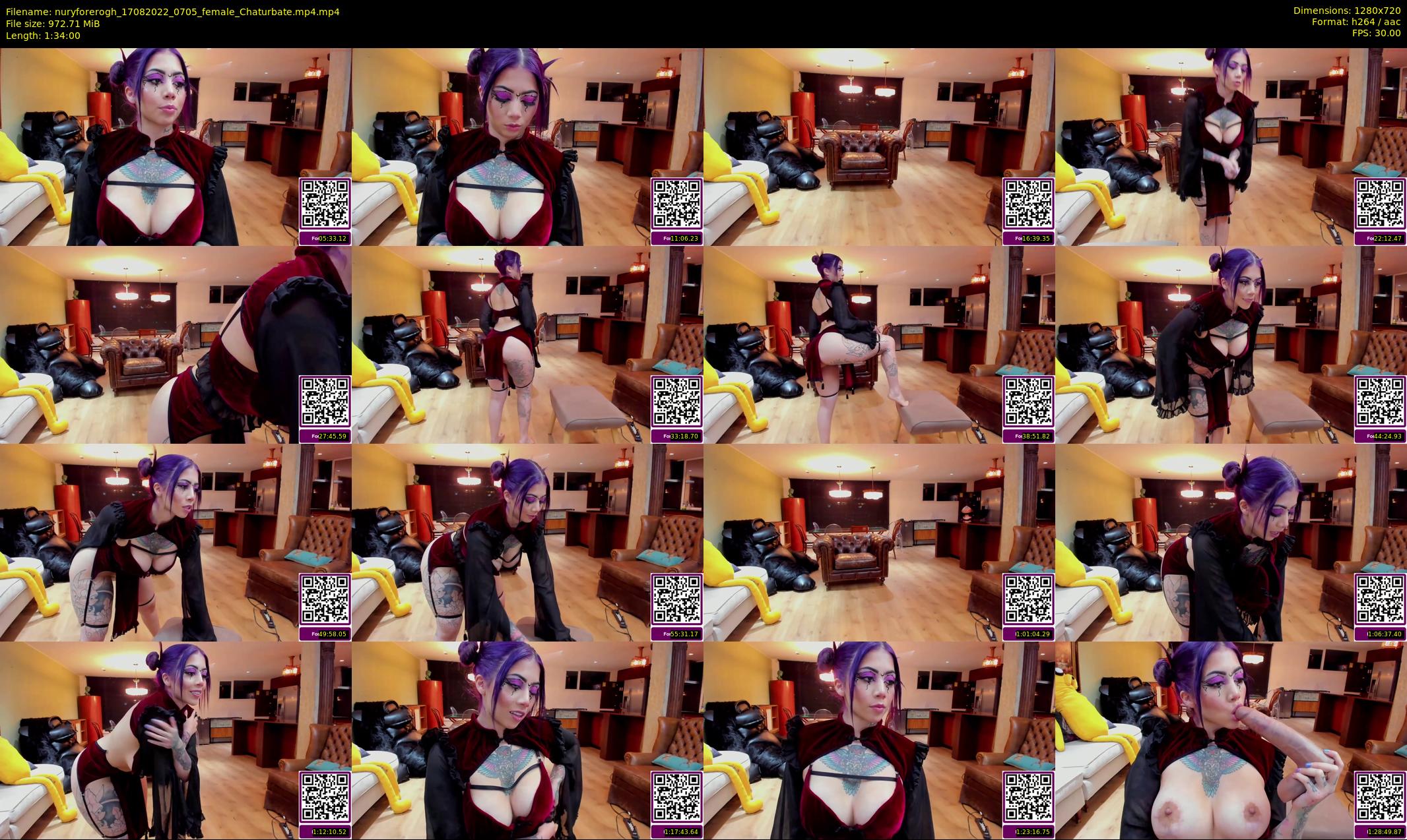 nuryforerogh — 94 minute Chaturbate female cam show recording, 720p, Aug 17, 2022