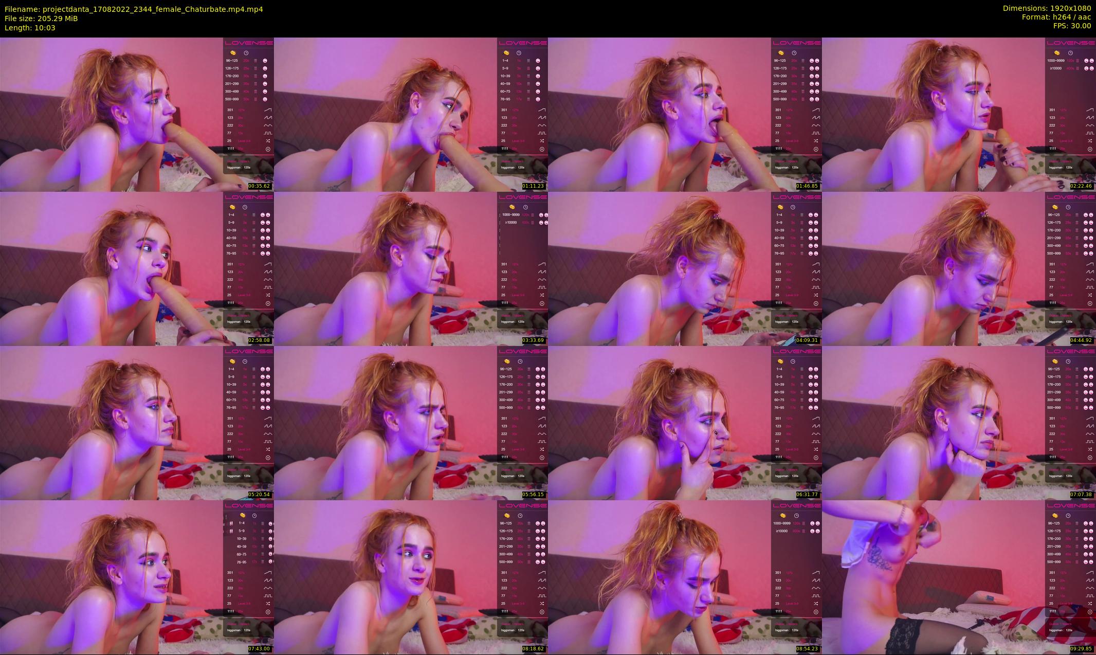 projectdanta — 11 minute Chaturbate female cam show recording, 1080p, Aug 17, 2022