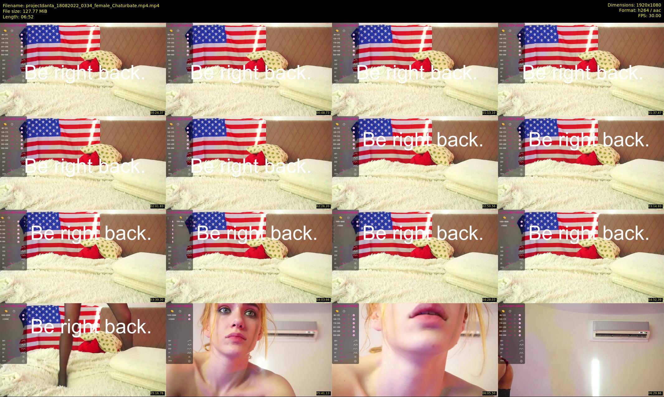 projectdanta — 7 minute Chaturbate female cam show recording, 1080p, Aug 18, 2022