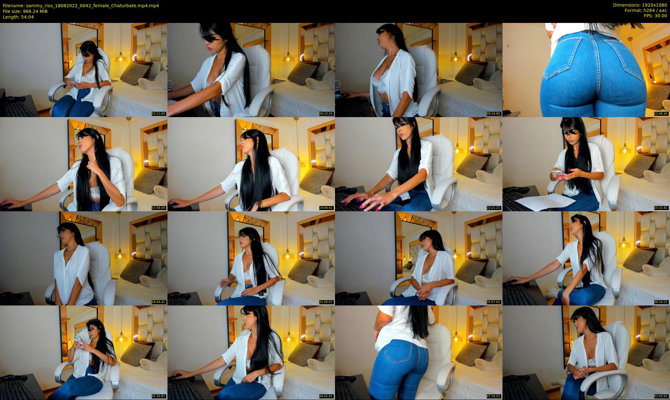 sammy_rios — 55 minute Chaturbate female cam show recording, 1080p, Aug 18, 2022