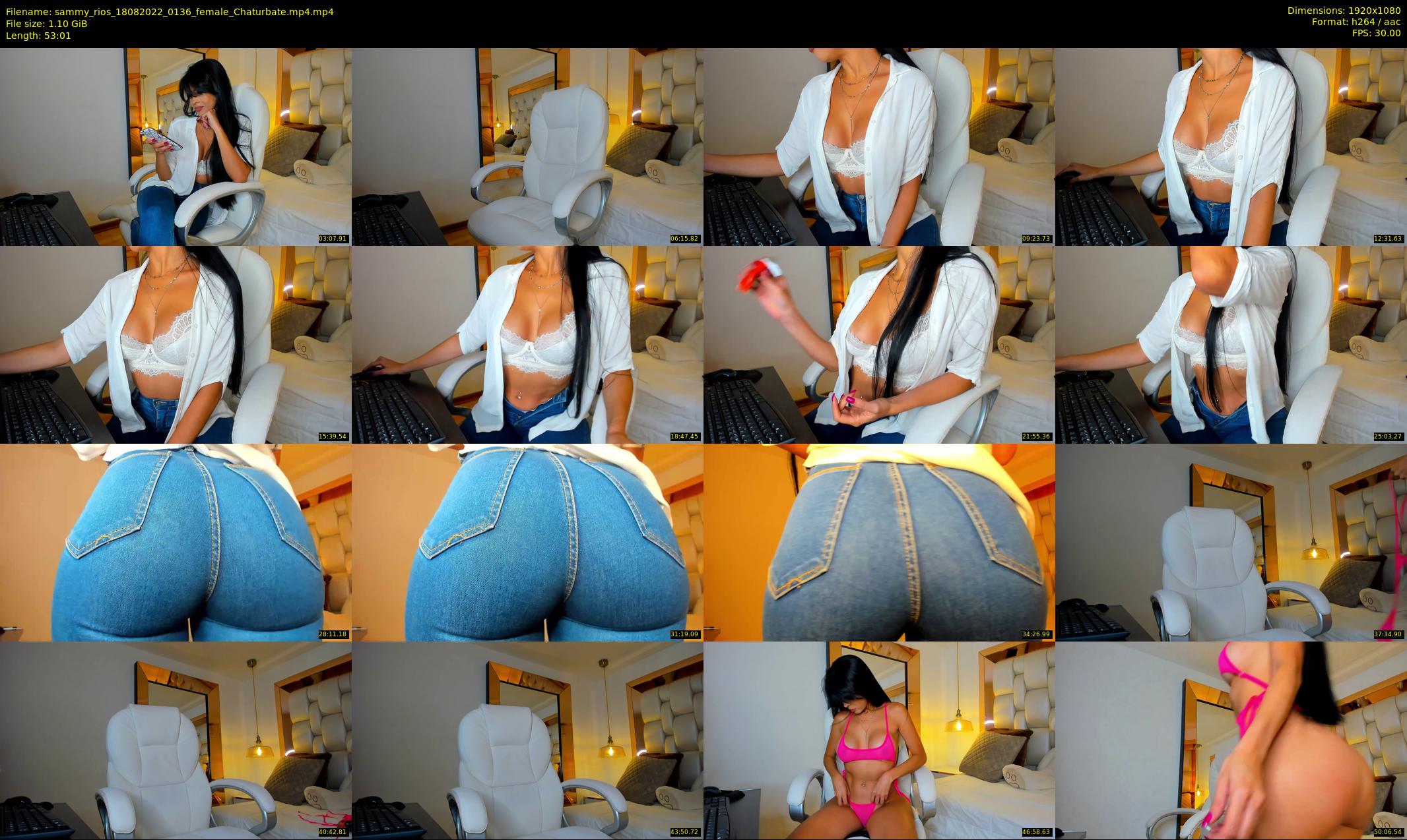 sammy_rios — 54 minute Chaturbate female cam show recording, 1080p, Aug 18, 2022