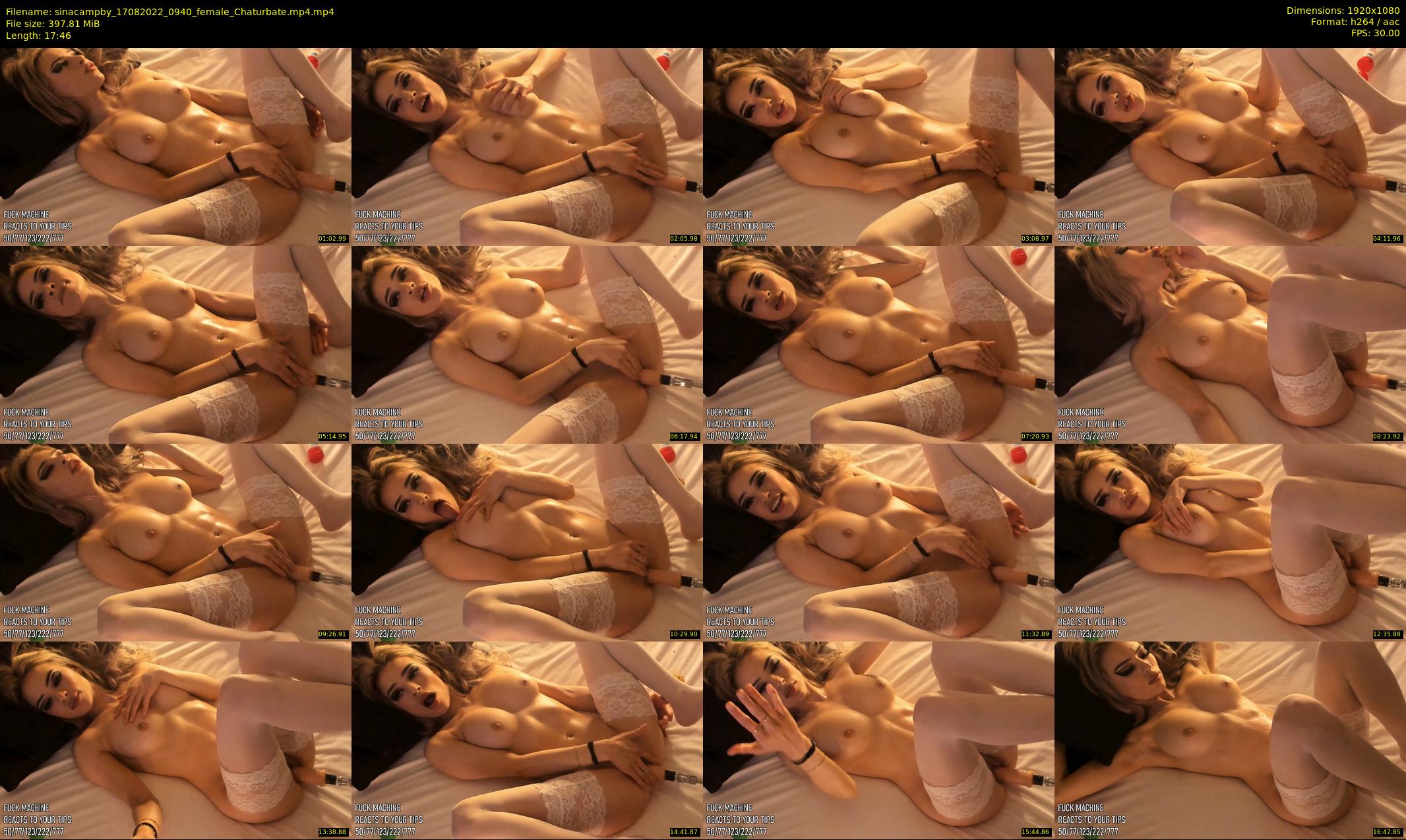 sinacampby — 18 minute Chaturbate couple cam show recording, 1080p, Aug 17, 2022