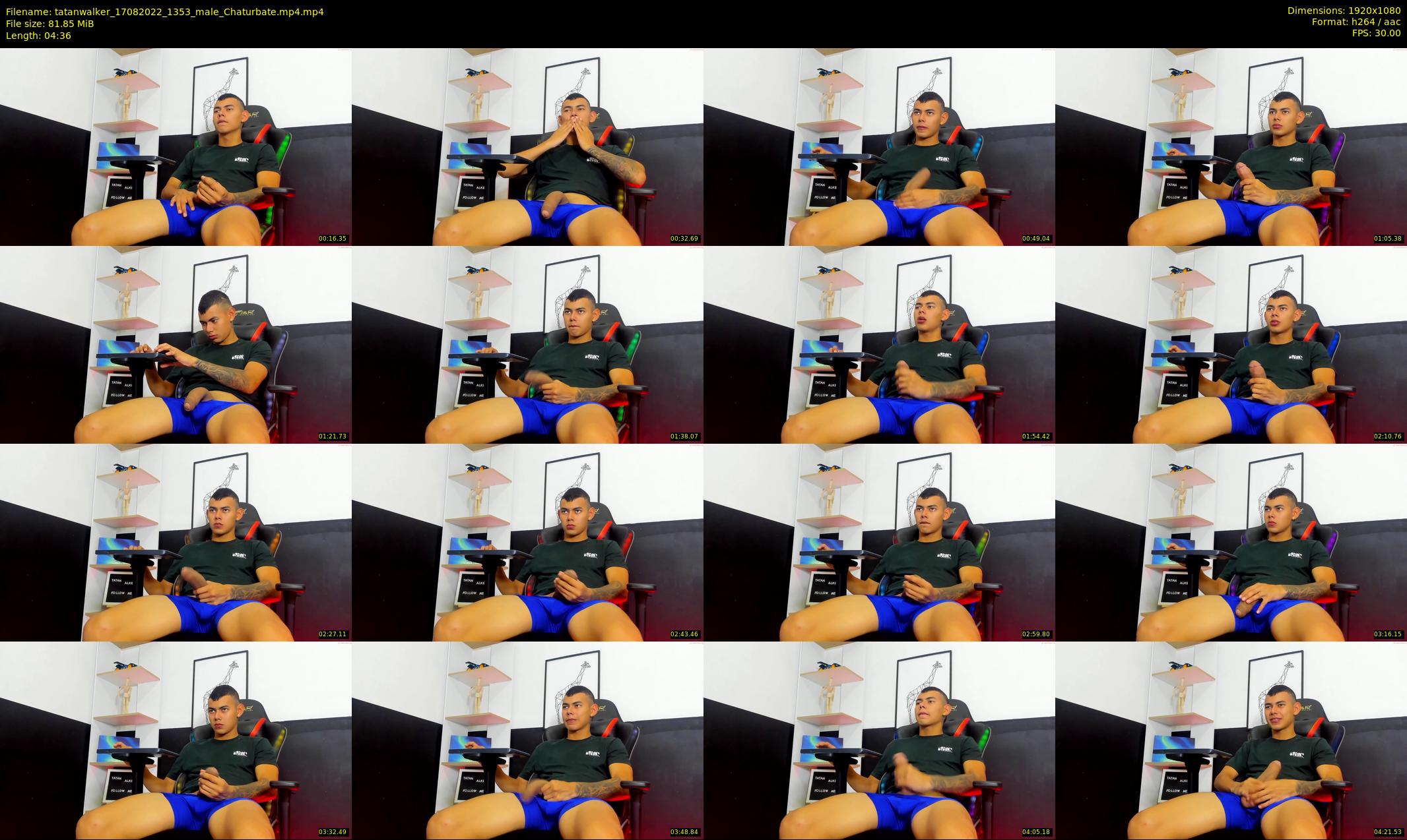 tatanwalker — 5 minute Chaturbate male cam show recording, 1080p, Aug 17, 2022