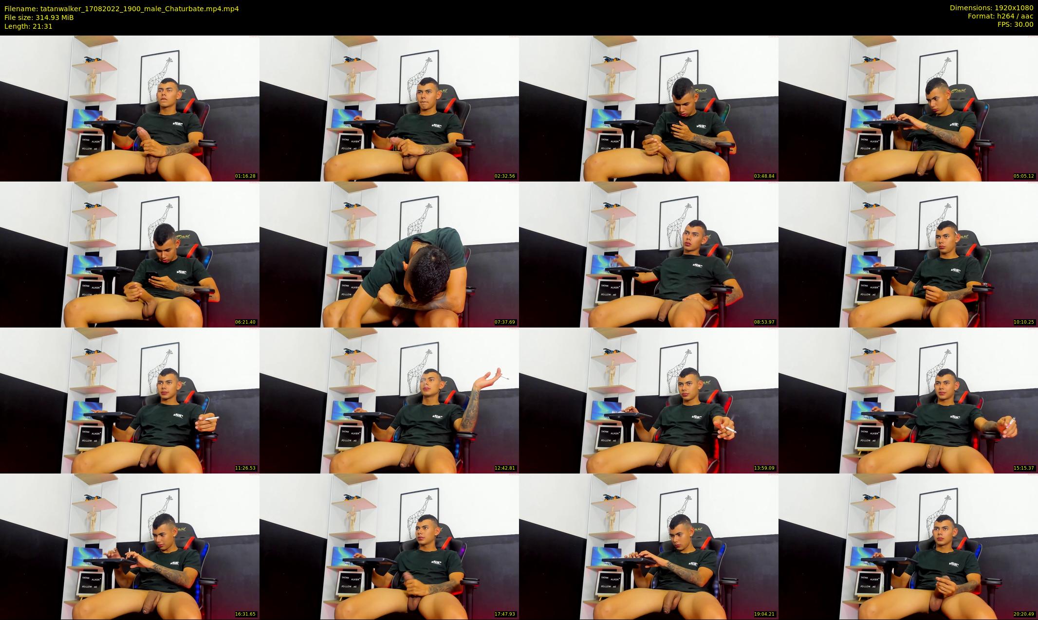 tatanwalker — 22 minute Chaturbate male cam show recording, 1080p, Aug 17, 2022